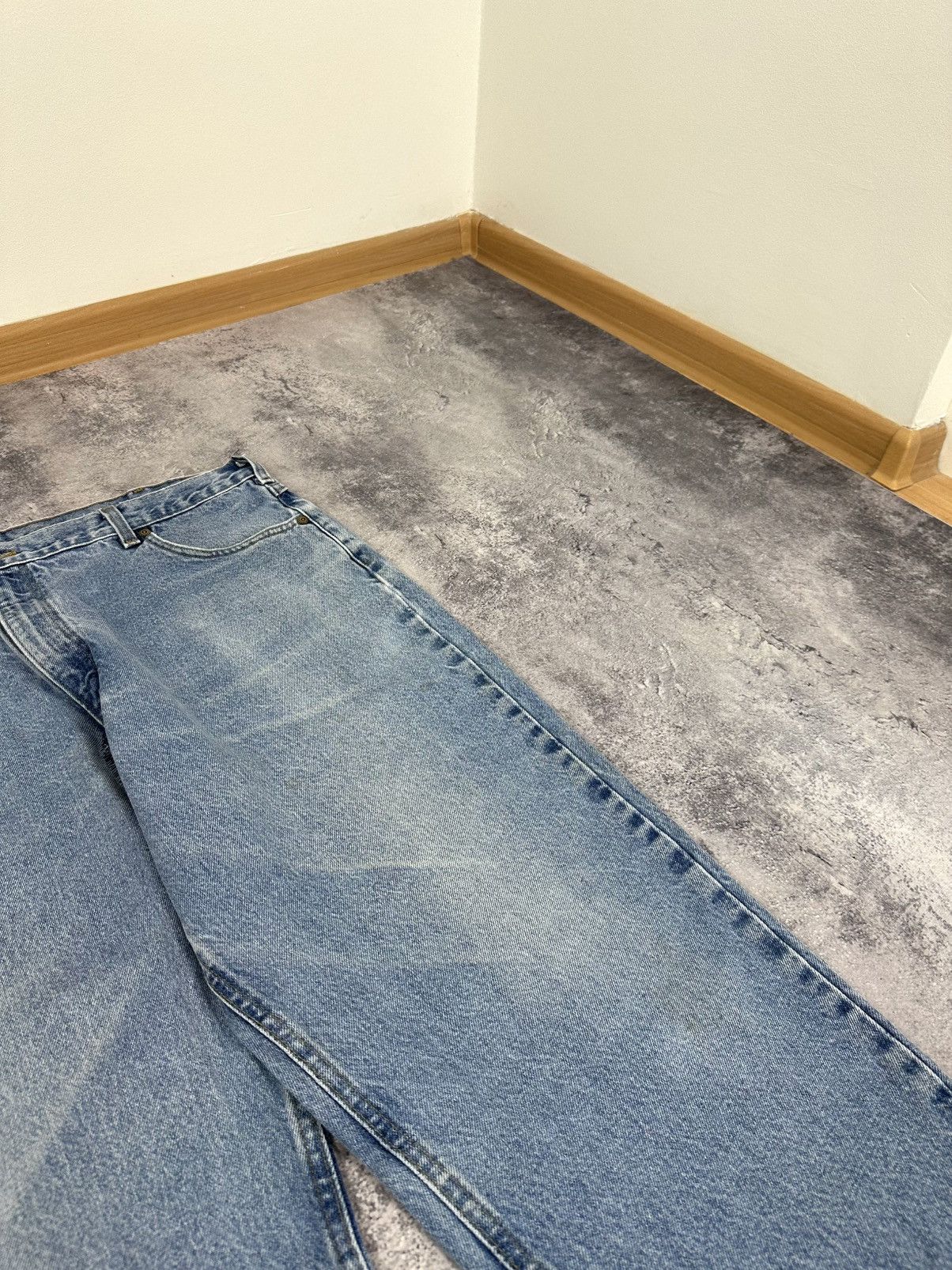 Vintage 90s Carhartt USA Light Blue Baggy Utility Hype Jeans