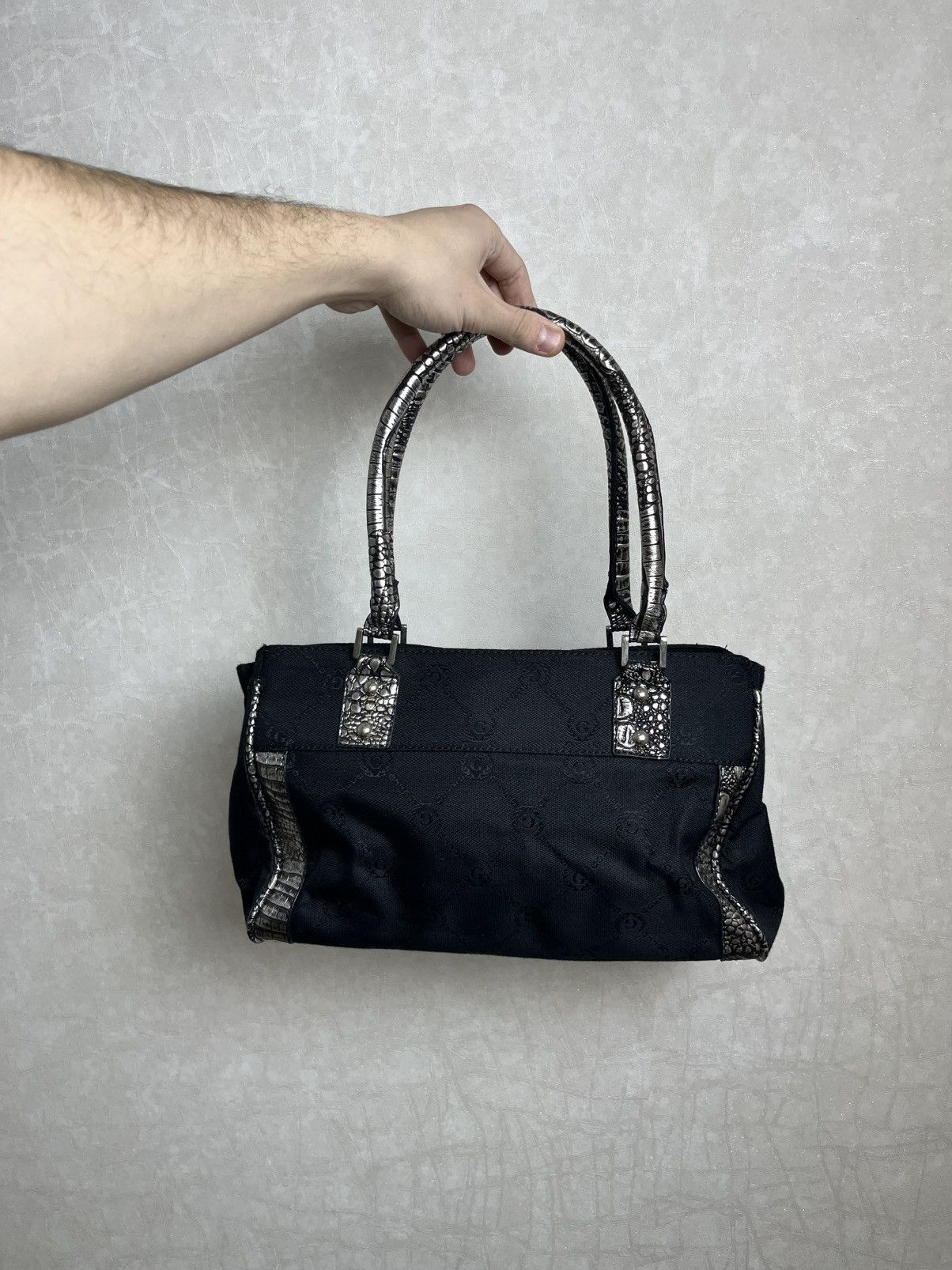 Japanese Brand Vintage Guess Style Y2K Buckle Logo Handle Bag 90s Size ONE SIZE - 3 Thumbnail