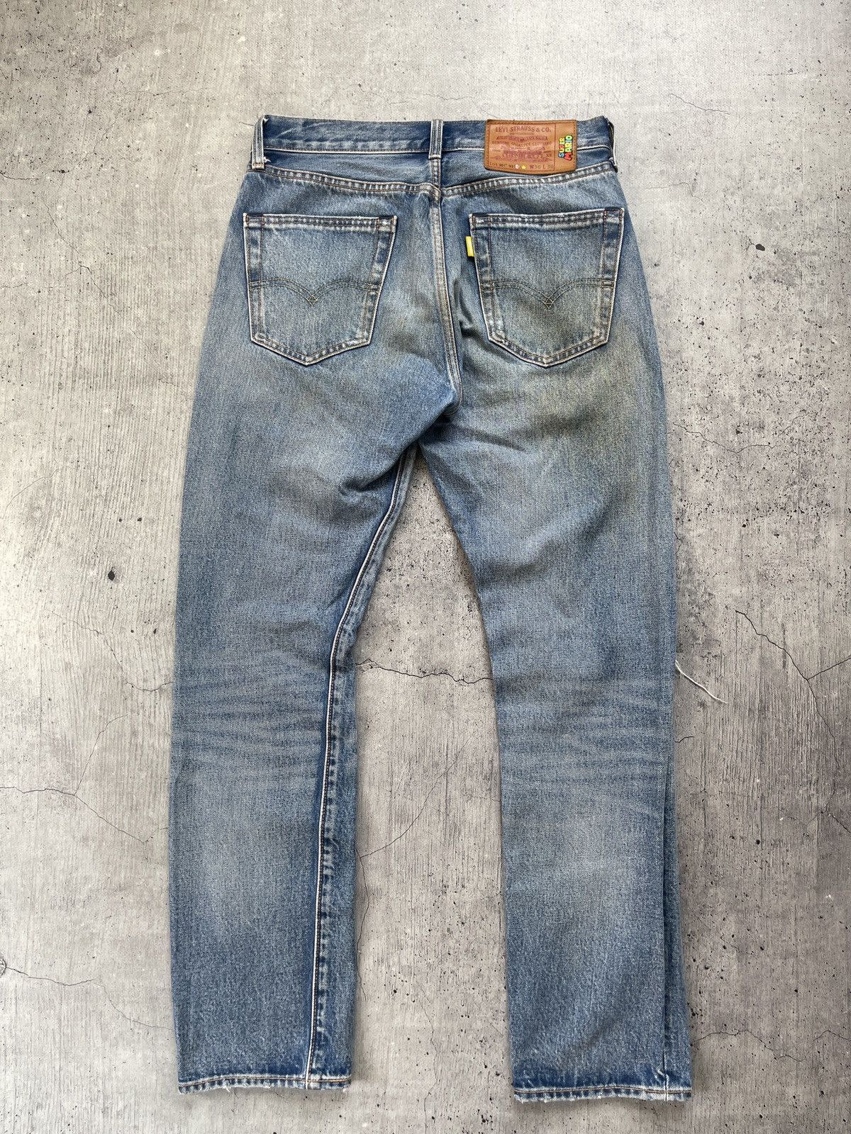 Levis 501 93 Big E x Super Mario Selvedge Jeans