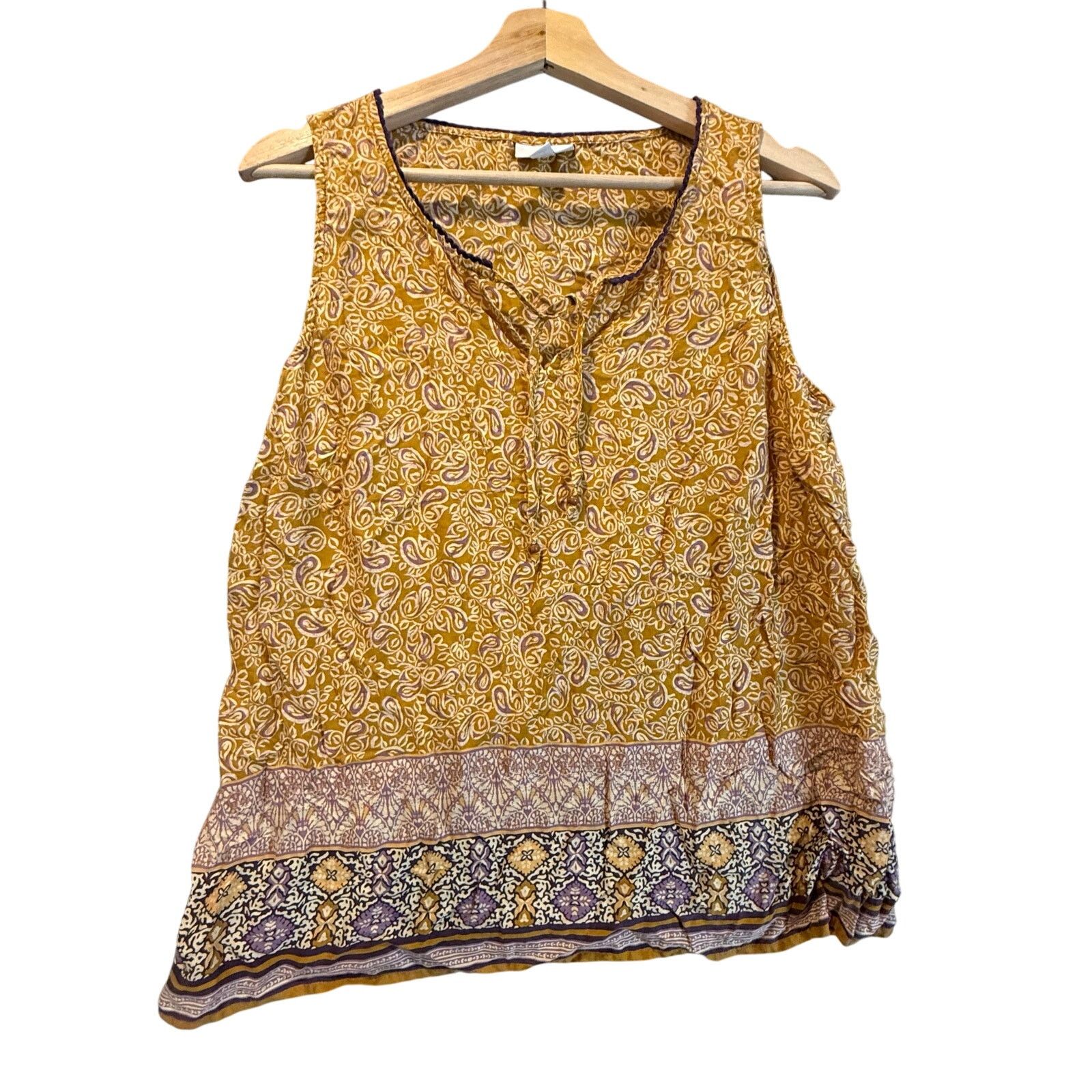 Other J Jill Tank Top Paisley Sleeveless Blouse Tencel S Size S / US 4 / IT 40 - 1 Thumbnail