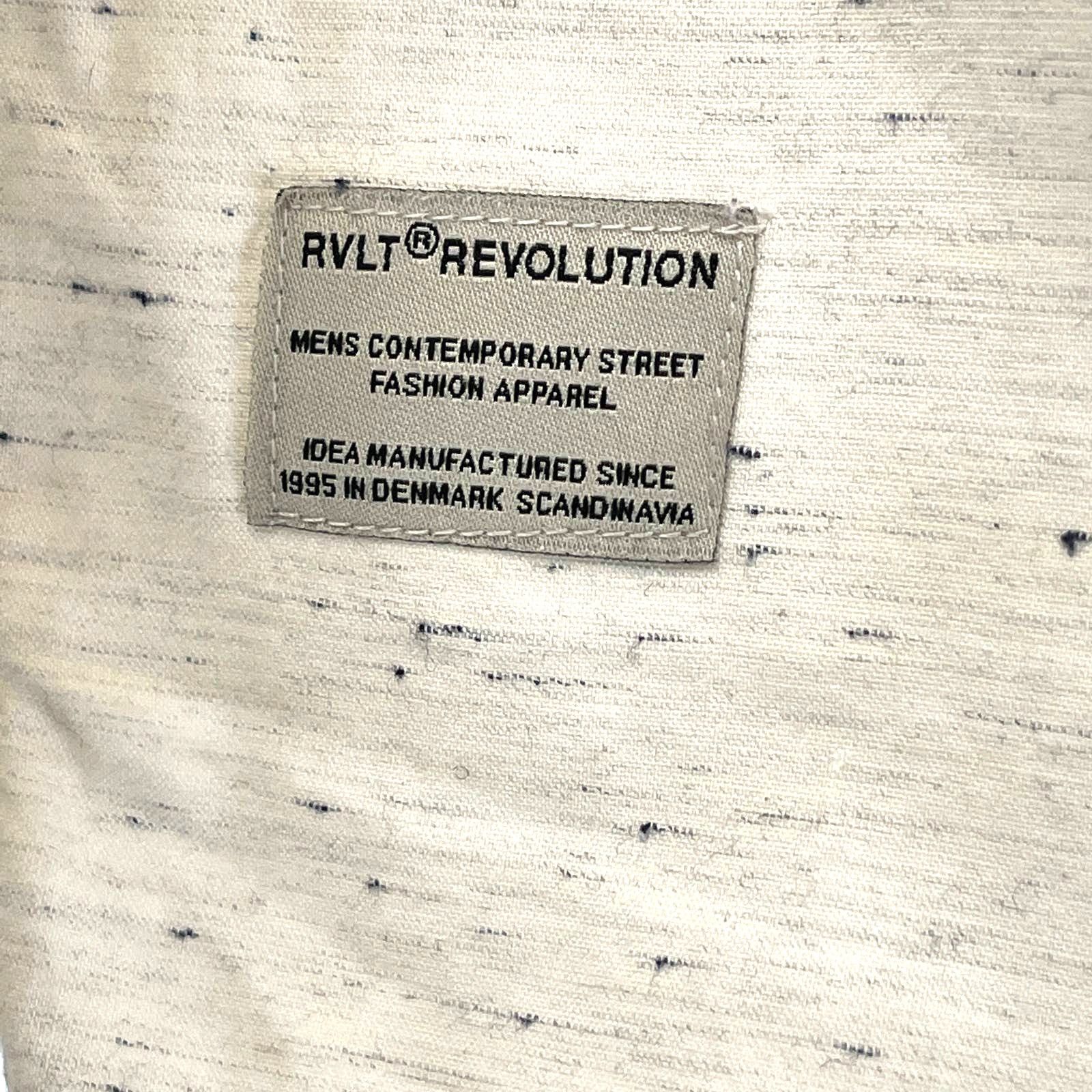 RVLT RVLT Revolution Button Down Shirt Long Sleeve Cream Size US L / EU 52-54 / 3 - 4 Thumbnail