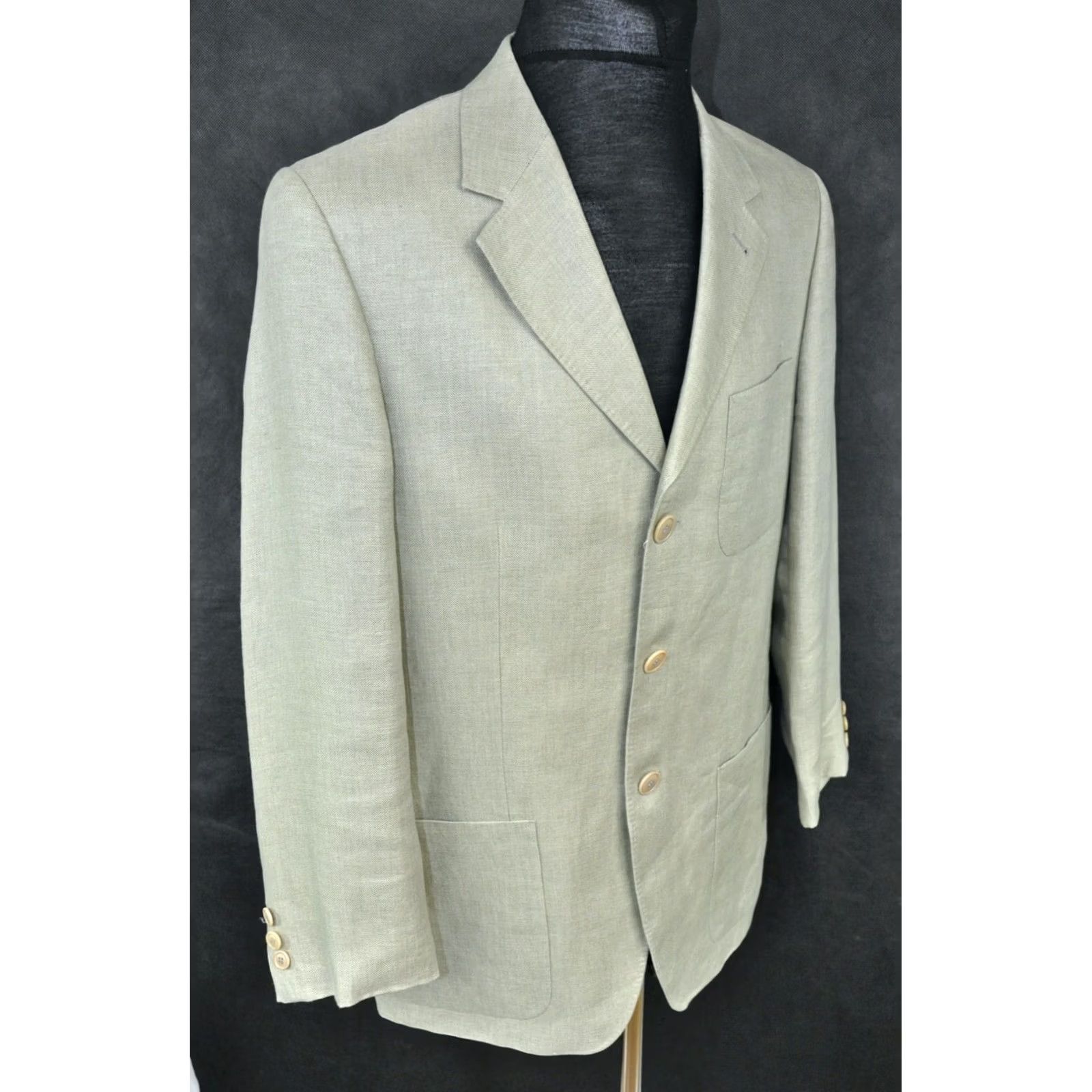 Kenzo KENZO Homme Linen Beige Blazer Jacket 50 Men Regular 3 Piece Vintage? No Beige Linen Blazer - 50 - France - Blazer - Kenzo - Men Size 50R - 3 Thumbnail