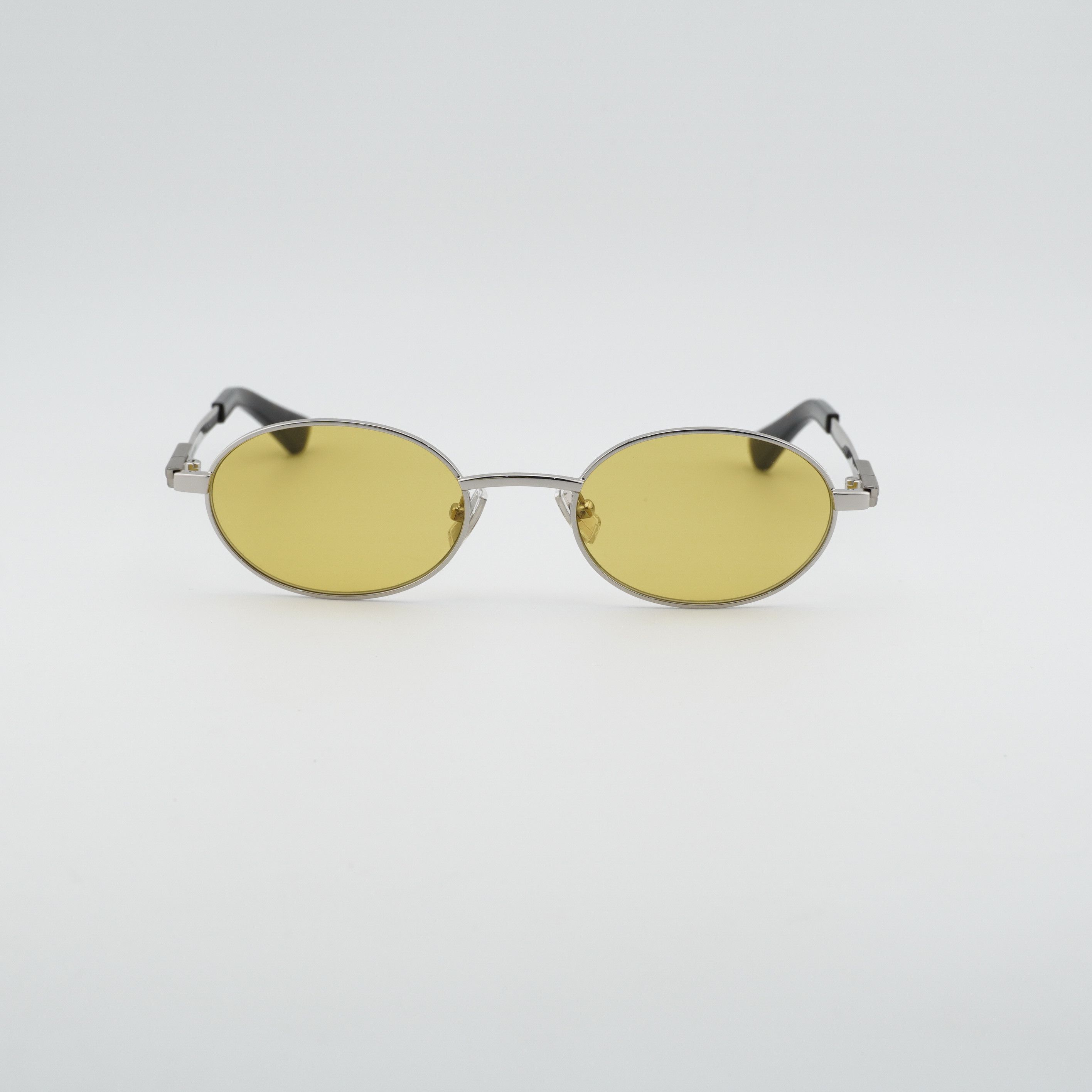 Bottega Veneta Bottega Veneta BV1470S 003 Sunglasses Silver Oval Frame Size ONE SIZE - 7 Thumbnail