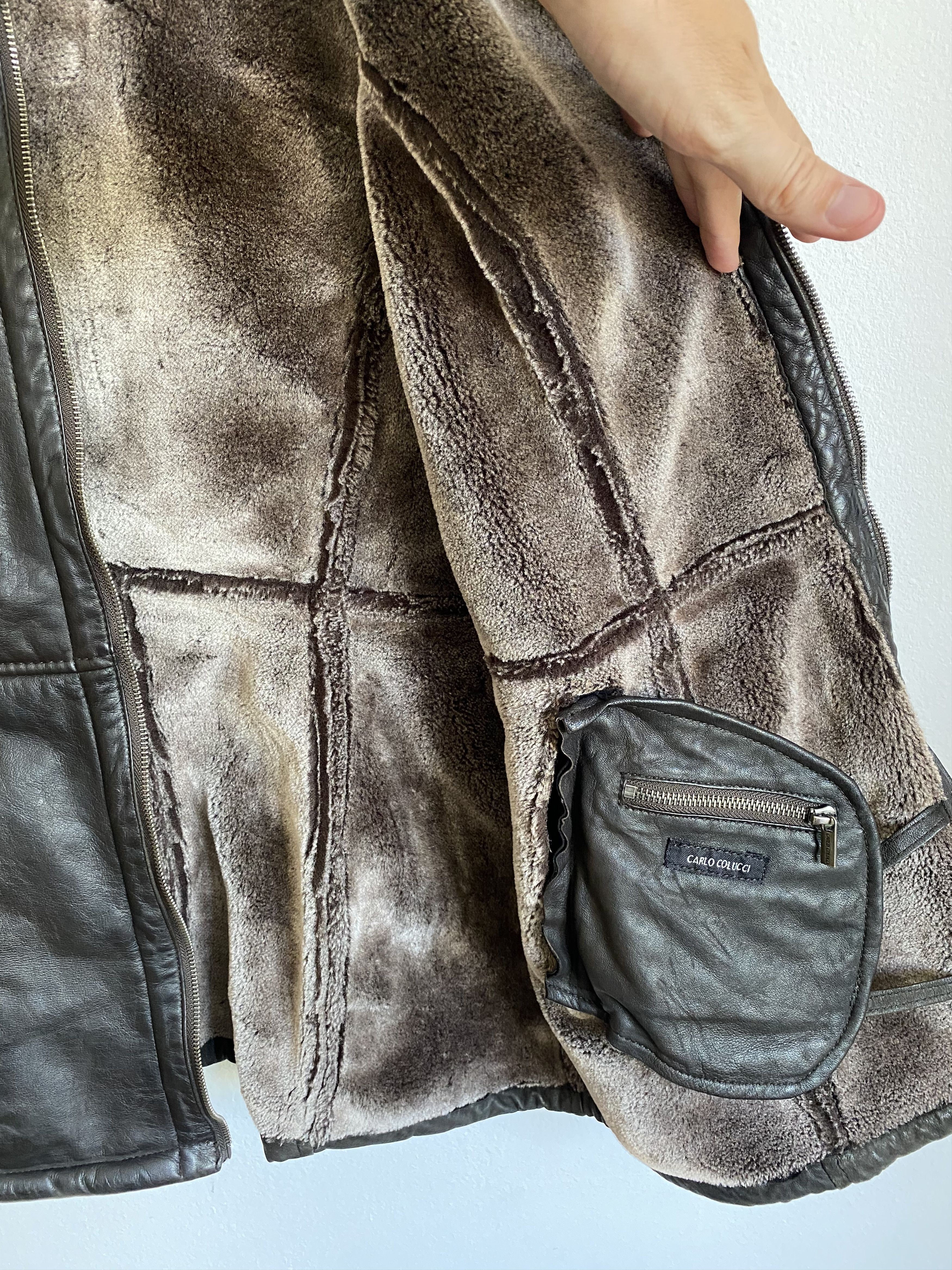 Carlo Colucci Carlo Colucci Leather jacket high quality size L-XL Size US L / EU 52-54 / 3 - 12 Thumbnail