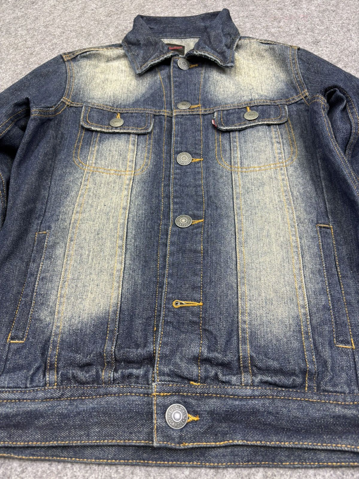 JACKROSE Jackrose Insane Stone Wash Fades Trucker Jacket F819 Size US S / EU 44-46 / 1 - 6 Thumbnail