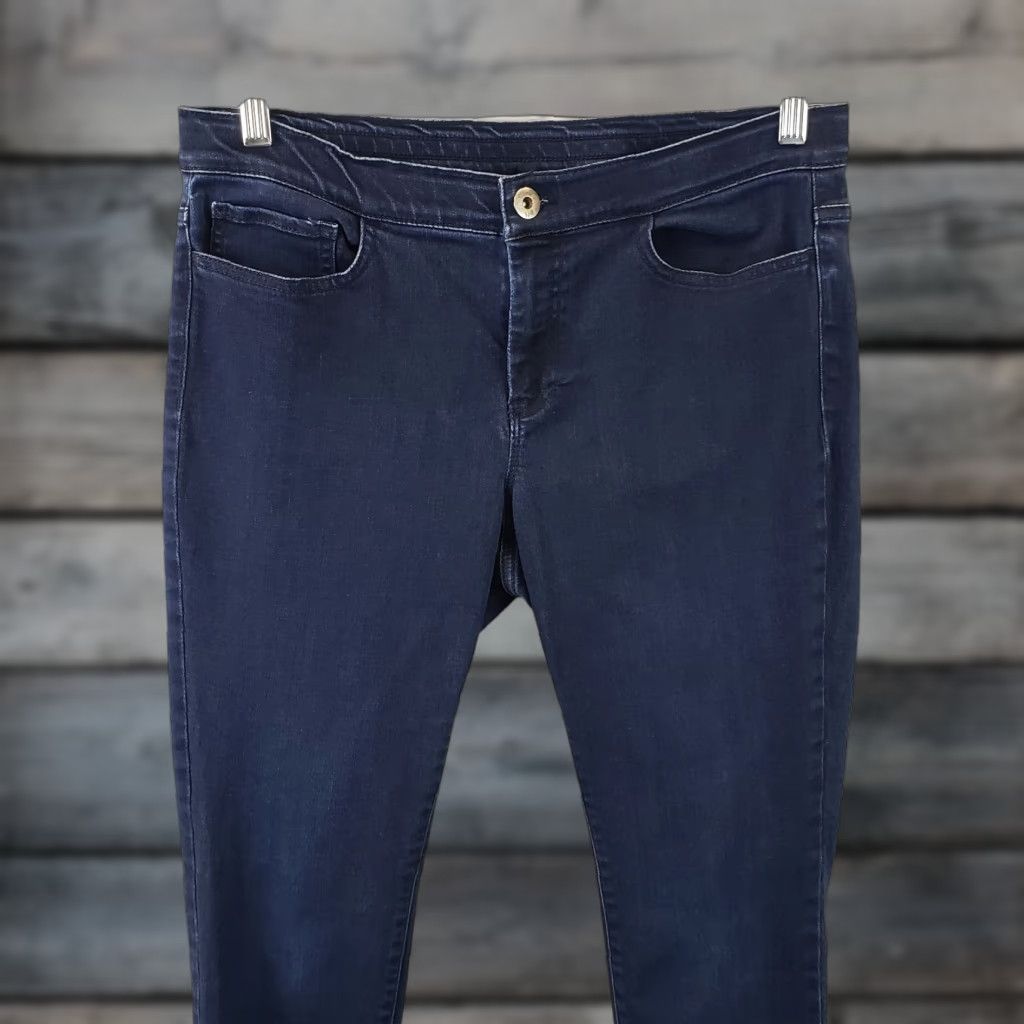 J. Jill J. Jill Womens 5 Pocket Legging Jeans Sz 10 Blue Dark Wash Mid Rise Denim Cotton Blend 26.5 Inseam Womens Size 32" / US 10 / IT 46 - 1 Thumbnail