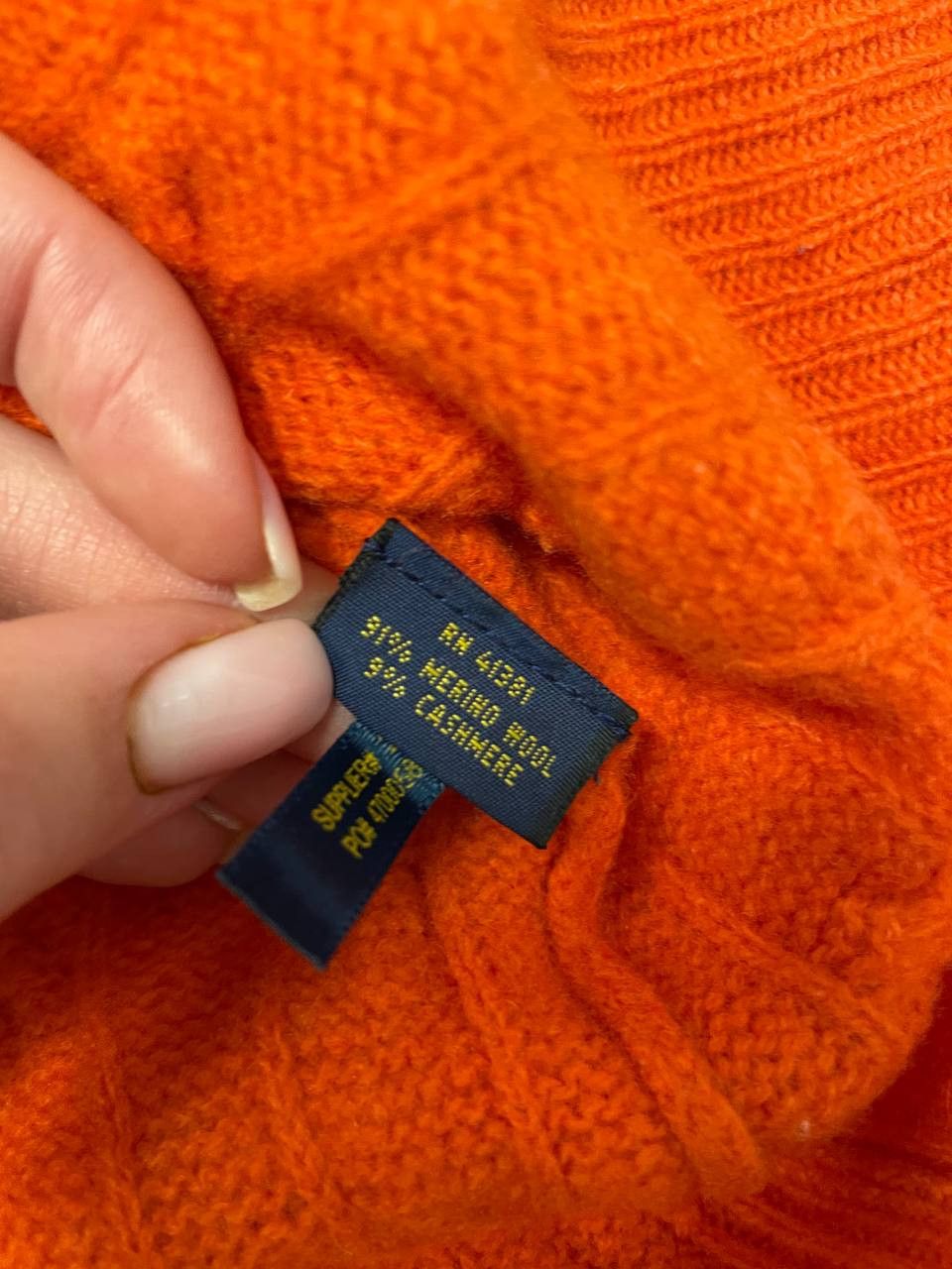 Polo Ralph Lauren Women's Polo Ralph Lauren V-neck Sweater, Merino, Cashmere Size L / US 10 / IT 46 - 10 Thumbnail