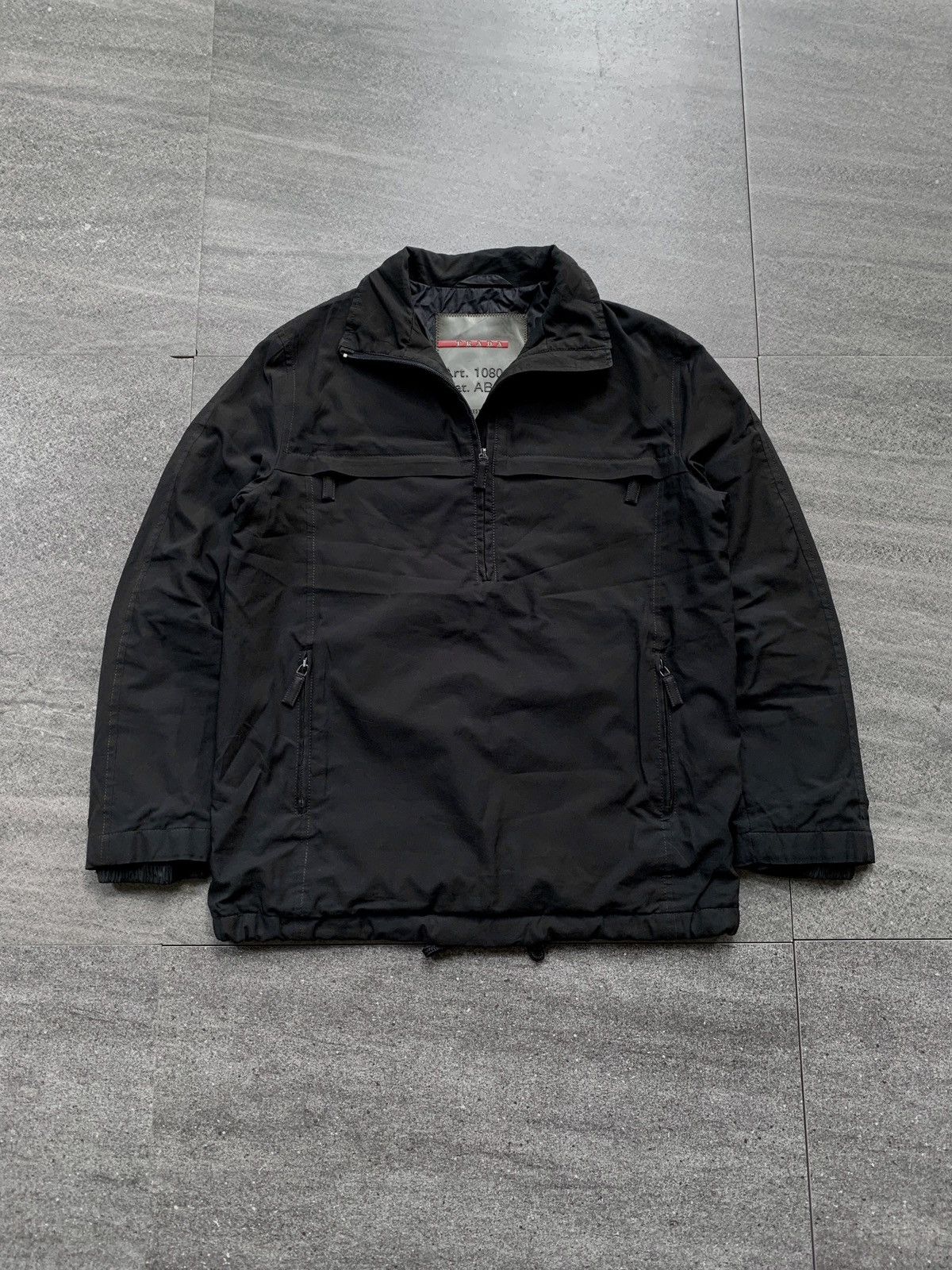 Prada FREE TAX! 2000s Red Tab Halfzip Polyester Jacket Size US S / EU 44-46 / 1 - 2 Thumbnail
