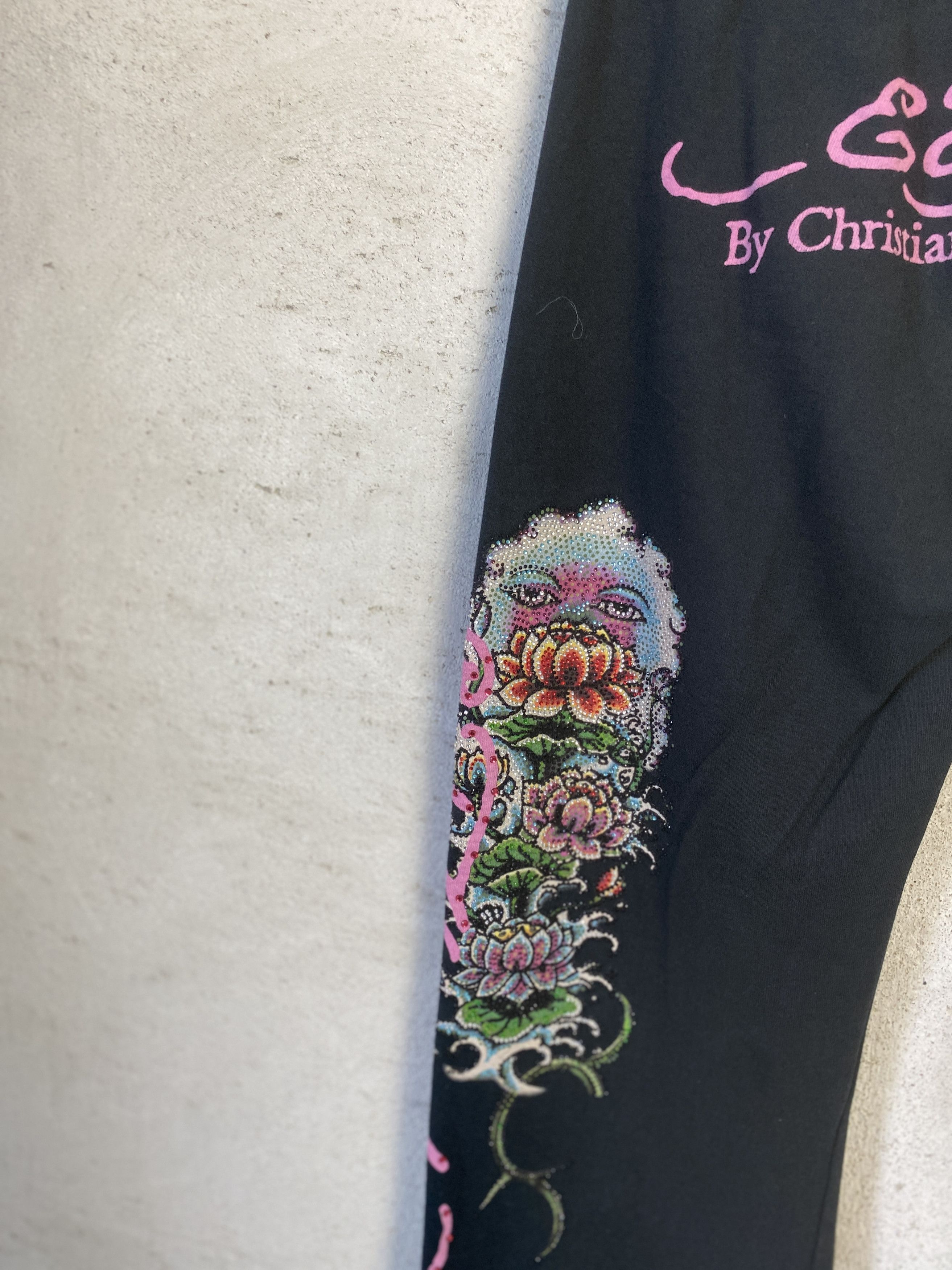 Ed Hardy Ed Hardy vintage sweatpants flare y2k 00s avant garde Size 30" / US 8 / IT 44 - 6 Thumbnail
