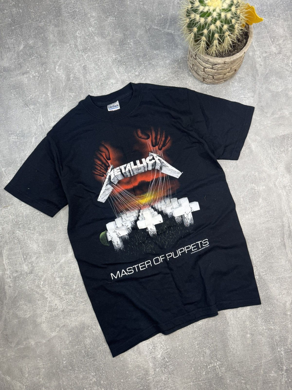 Metallica Vintage 1994 Metallica Big Logo Master Of Puppets Rare Tee Size US M / EU 48-50 / 2 - 2 Thumbnail