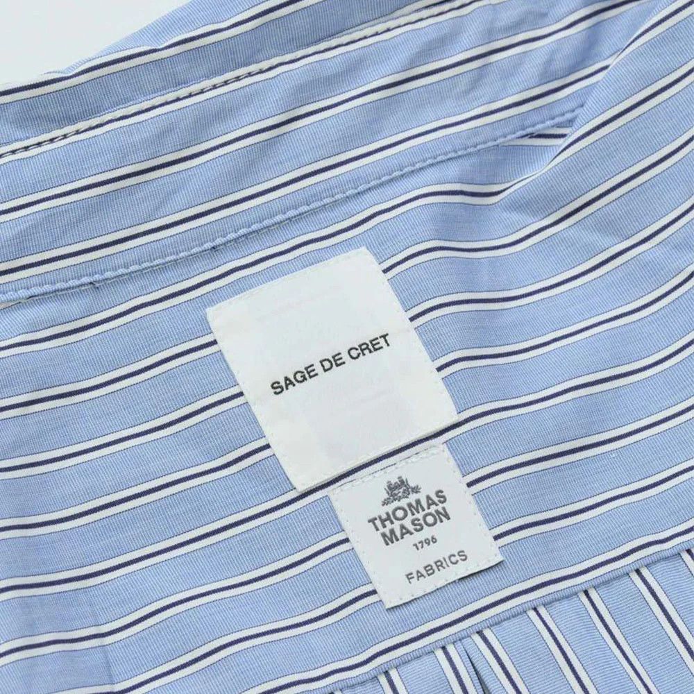 Sage De Cret Sage De Cret Thomas Mason Stripe shirt size XL, new w/tags Size US XL / EU 56 / 4 - 3 Thumbnail