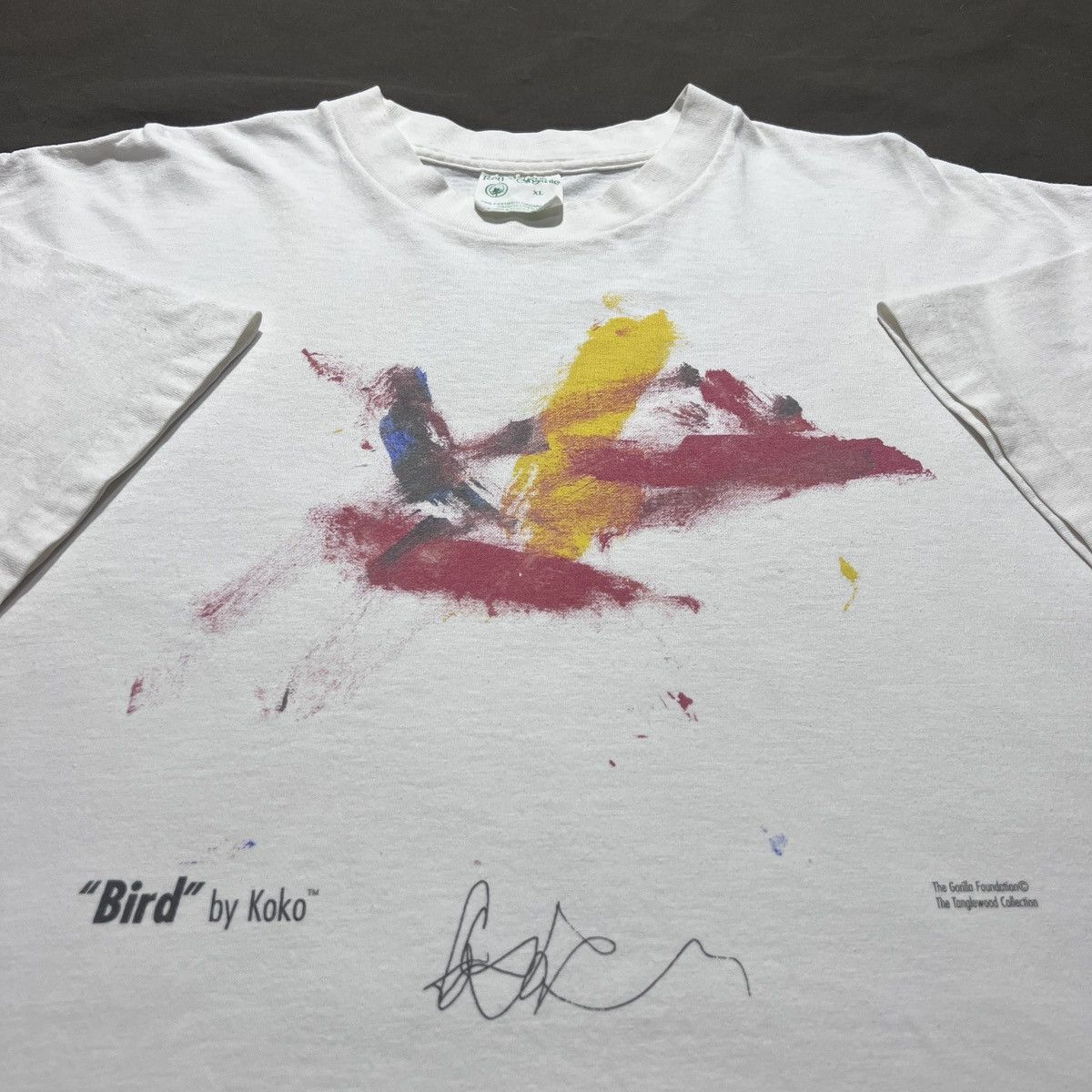 Arts & Science Vintage 90s BIRD BY KOKO Gorilla Animal-made art graphic XL Size US XL / EU 56 / 4 - 1 Thumbnail