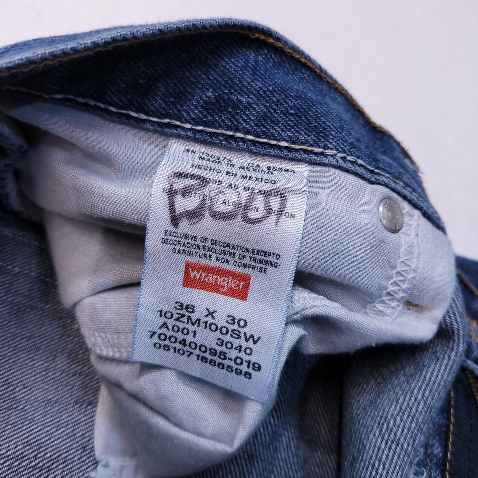 Wrangler Wrangler Authentics Denim Medium Wash Jeans Mens Size 36x30 Size US 36 / EU 52 - 7 Thumbnail