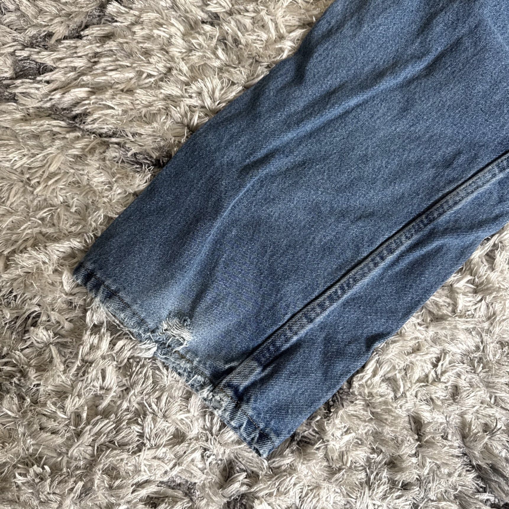 Wrangler VINTAGE Wrangler Jeans Blue Denim Straight Workwear Mens 46x30 00s Style Size US 30 / EU 46 - 2 Thumbnail