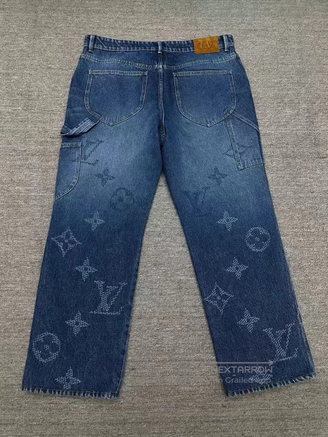 Louis Vuitton louis vuitton monogram denim pants size 38. Size US 38 / EU 54 - 2 Thumbnail