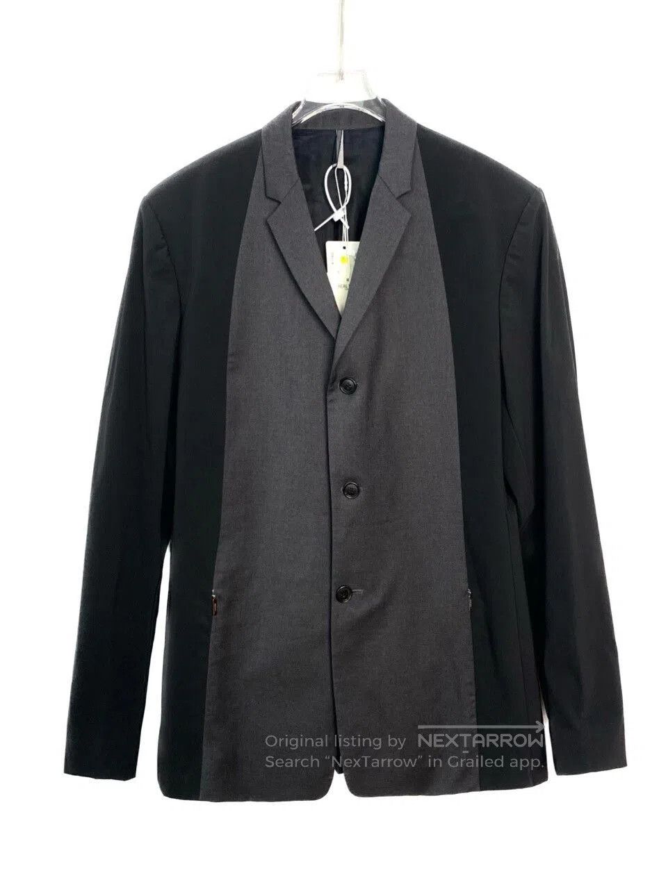 Dior Dior Men's Black Gray Wool Blazer. Size US XL / EU 56 / 4 - 1 Thumbnail