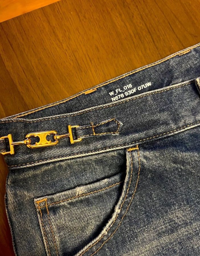 Celine Celine 22ss Triumphal Arch Micro Pull Jeans2410-Nextarrow Size US 28 / EU 44 - 5 Thumbnail
