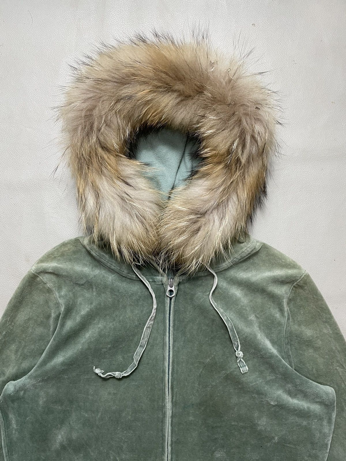 If Six Was Nine × Japanese Brand × Le Grande Bleu (L.G.B.) Japanese velvet Fur Hoodie Jacket Size L / US 10 / IT 46 - 2 Thumbnail