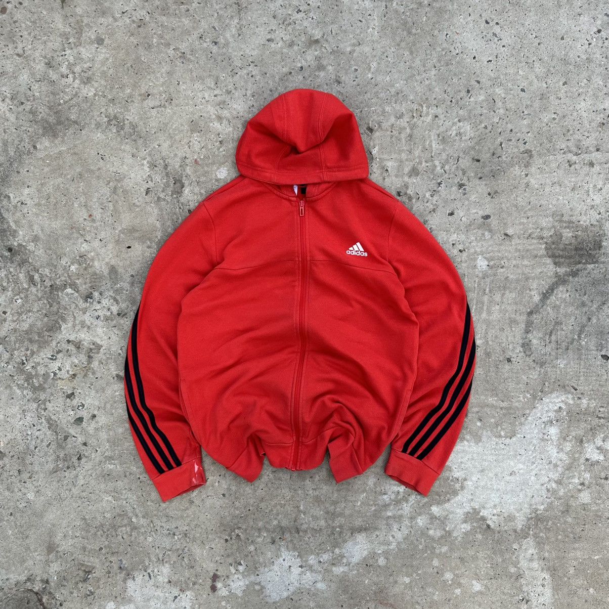Adidas Style Punk Hype Adidas Zip Hoodie Size XL Trend 00s Y2K Size US XL / EU 56 / 4 - 1 Thumbnail