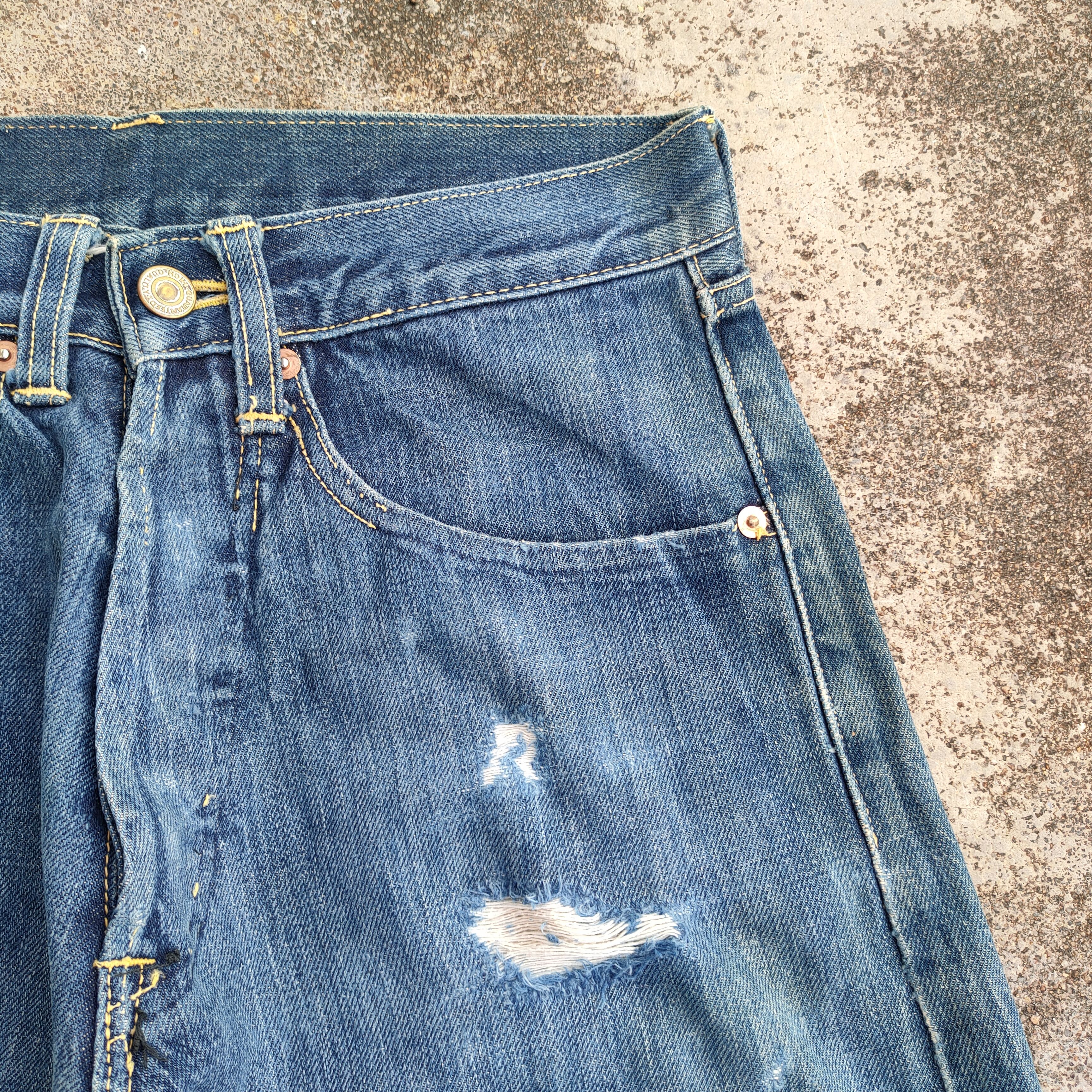Studio D'Artisan VTG STUDIO D'ARTISAN SELVAGE BUTTONFLY JEAN DENIM PANTS Size US 28 / EU 44 - 10 Thumbnail