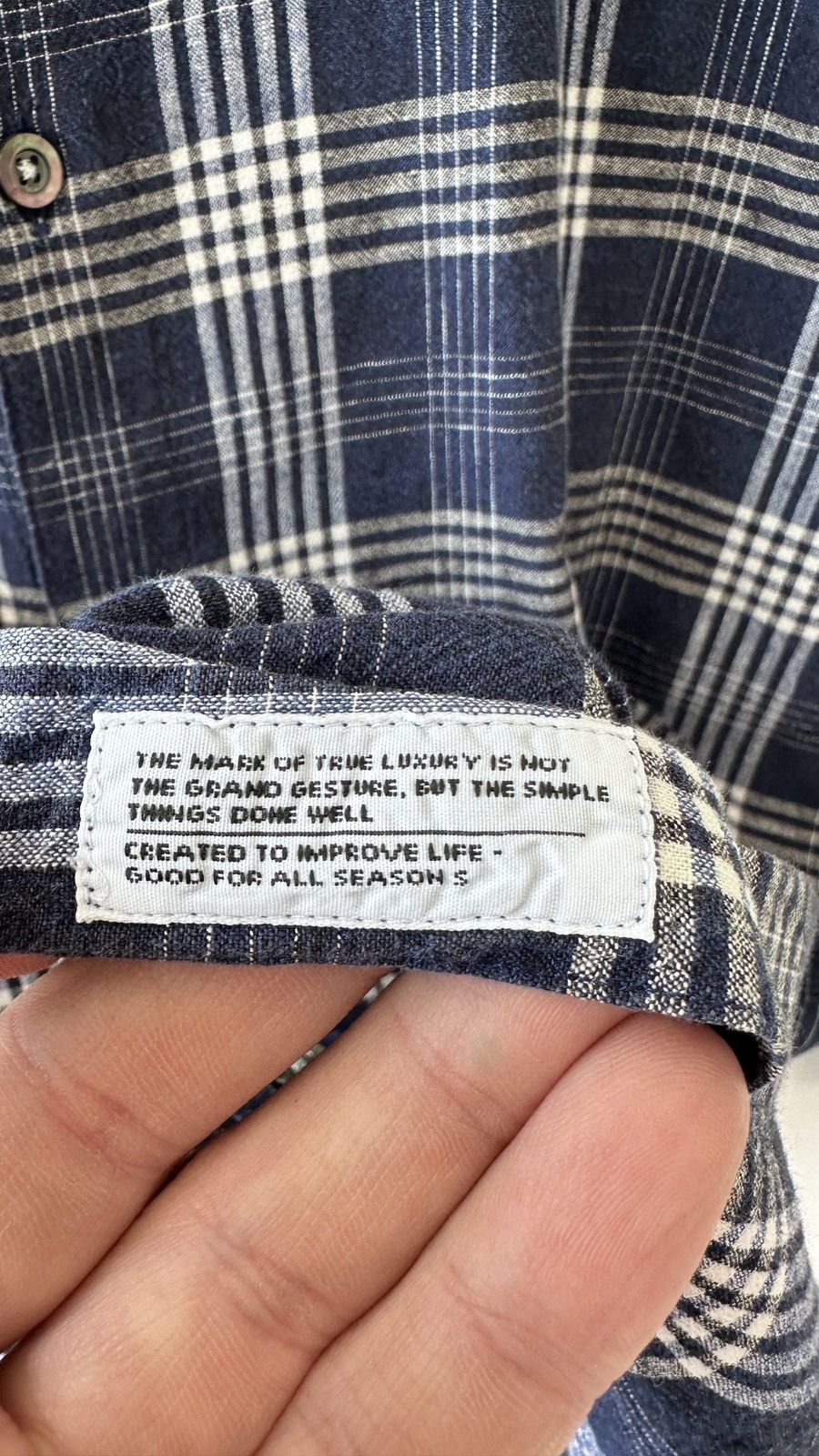 Norse Projects NORSE PROJECTS Blue Plaid Shirt S Button Down Long Sleeve Size US S / EU 44-46 / 1 - 7 Thumbnail