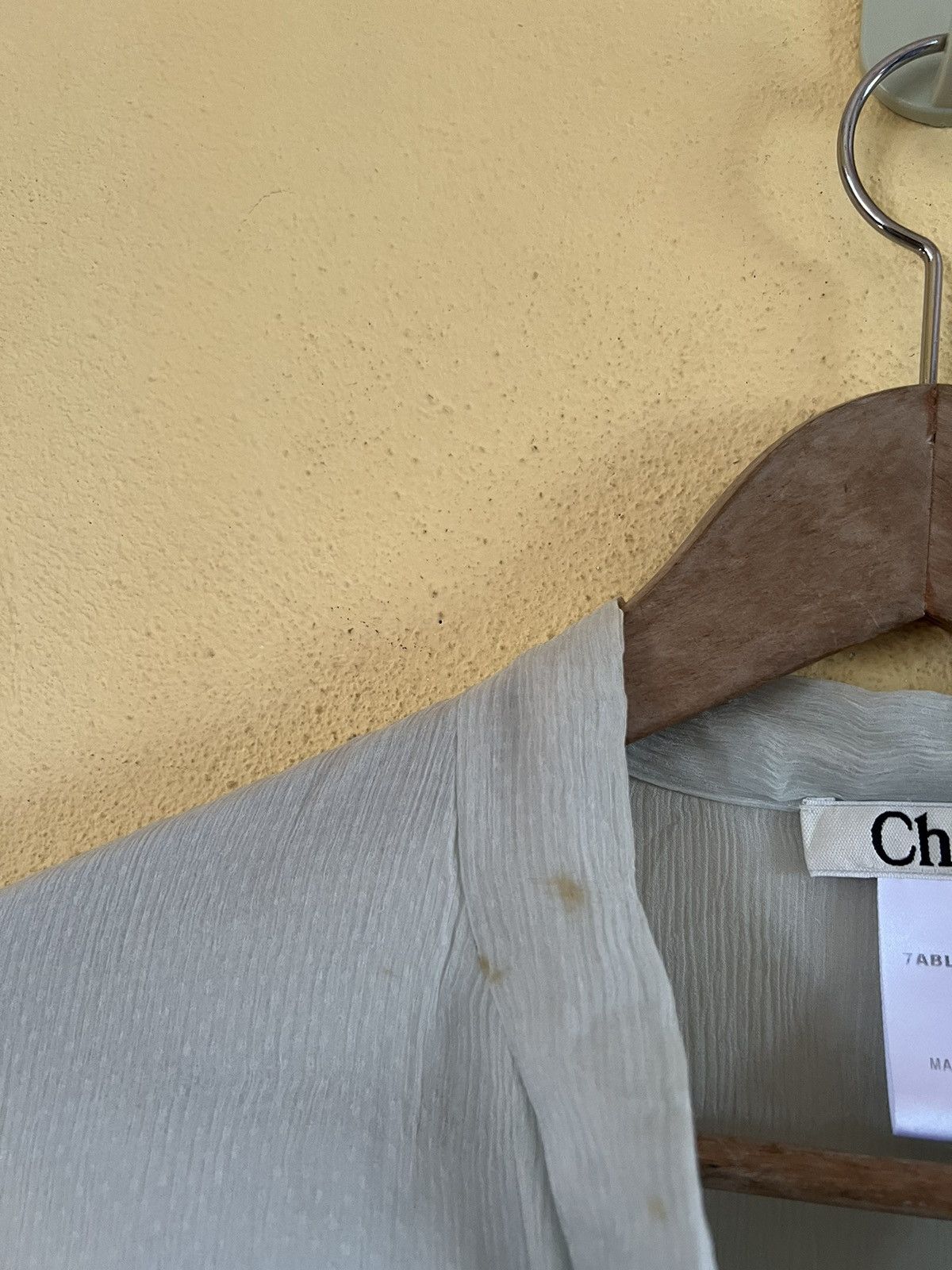 CHLOE BOW TIE NECK SHIRT BLOUSE LONH SLEEVE