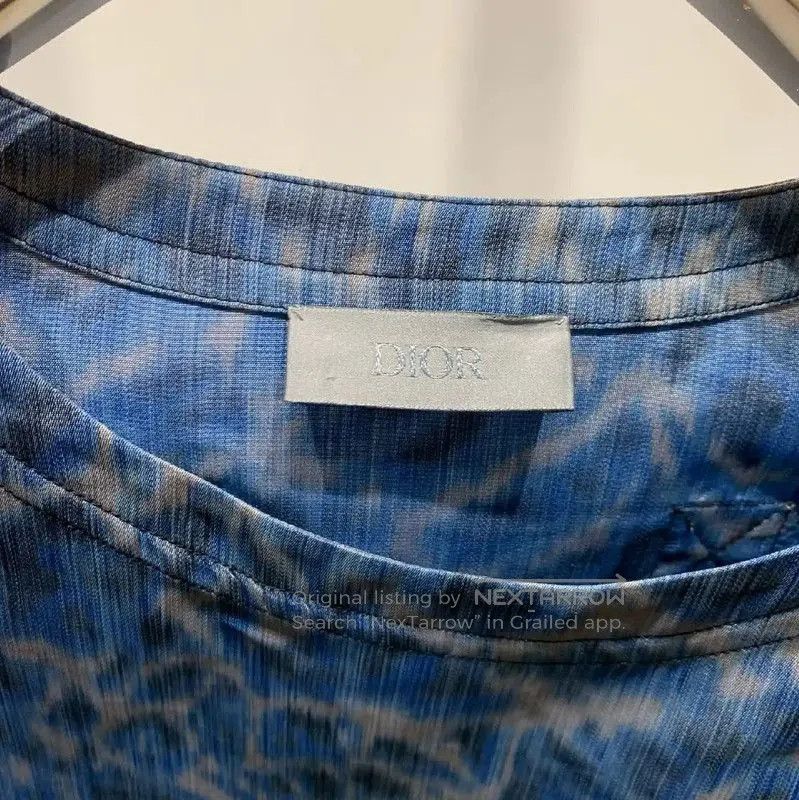 Dior Dior Men's Blue Printed Nylon T-Shirt . Size US M / EU 48-50 / 2 - 7 Thumbnail