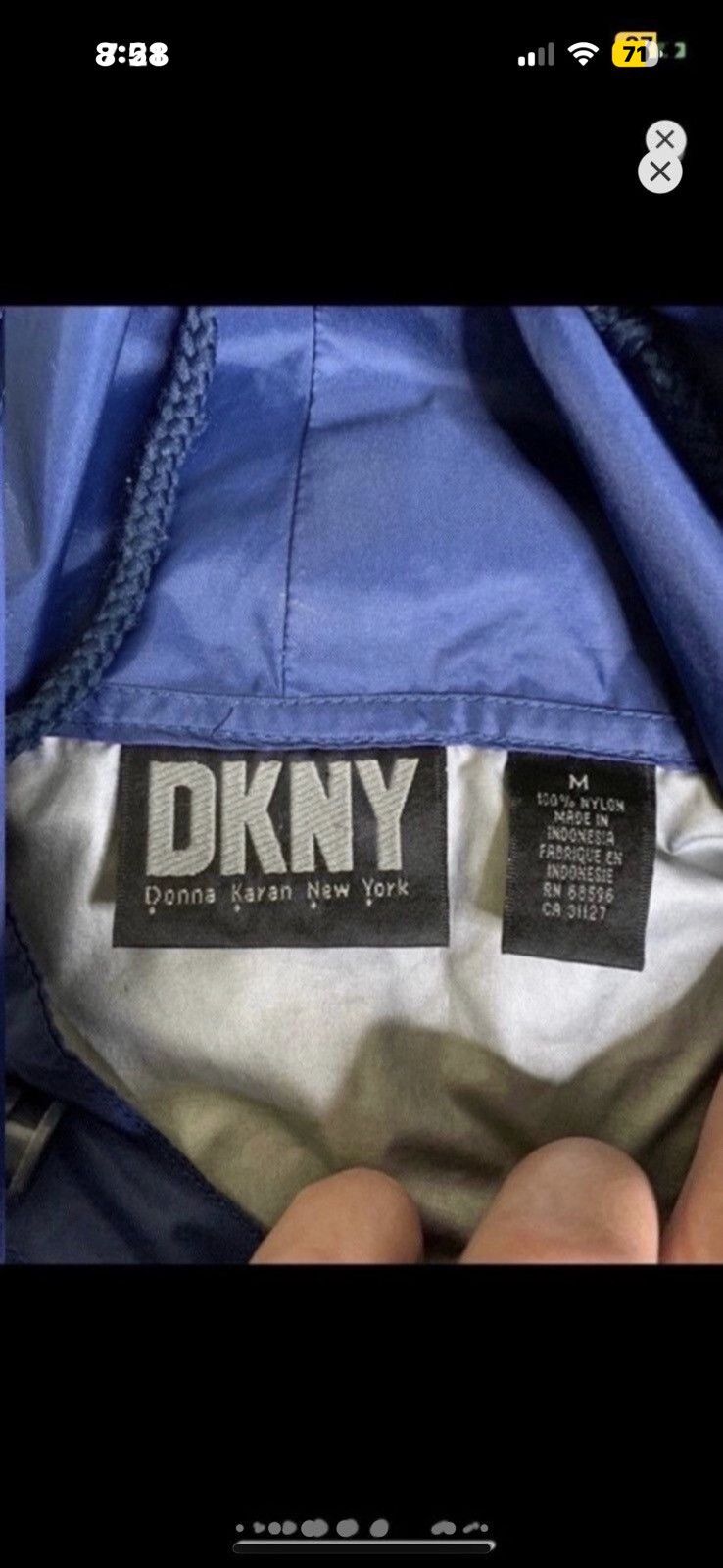 DKNY ***FINAL DROP***RARE 90s DKNY PACKABLE NYLON ANORAK M Size US M / EU 48-50 / 2 - 9 Thumbnail