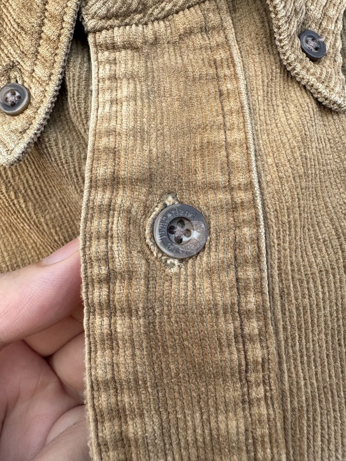 Timberland Vintage 90s‼️ Sun Faded Timberland Workwear Corduroy Shirts Size US S / EU 44-46 / 1 - 6 Thumbnail