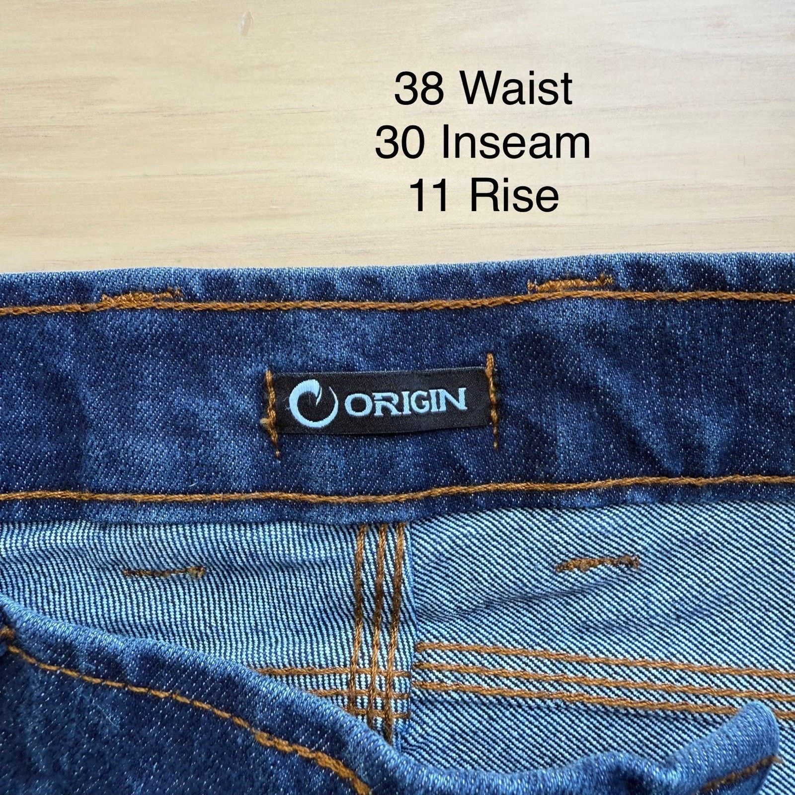 Original Chuck Origin Delta Flex Jeans Blue Straight Leg Dark Wash Relaxed Size US 38 / EU 54 - 6 Thumbnail