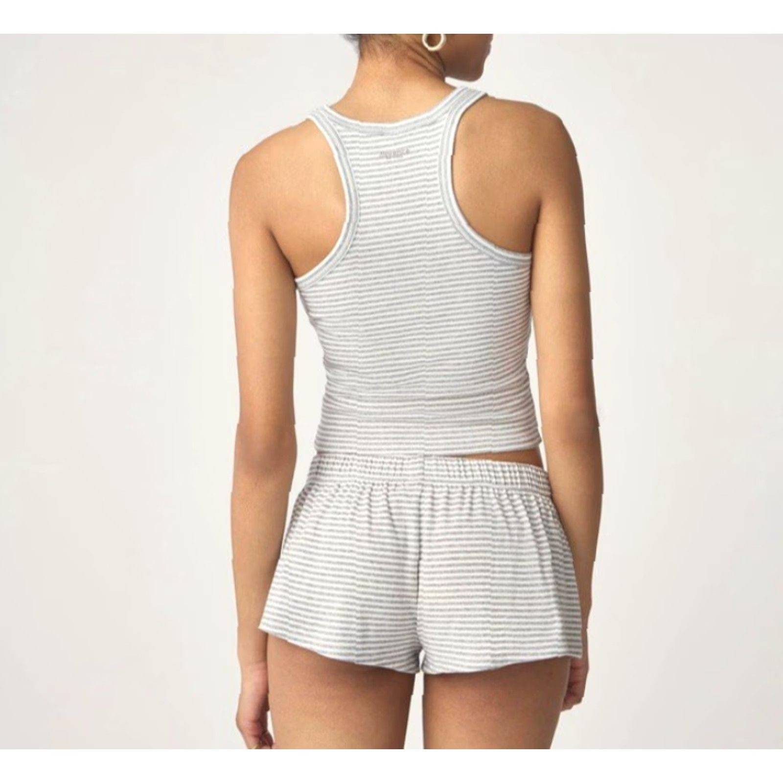 Vintage NWT Florence by Mills Women’s Ribbed Racerback Tank Gray L - Tank - Women - Adult Large - Ribbed Racerback - Casual, Travel - Spring, Summer - Nike Size L / US 10 / IT 46 - 5 Thumbnail