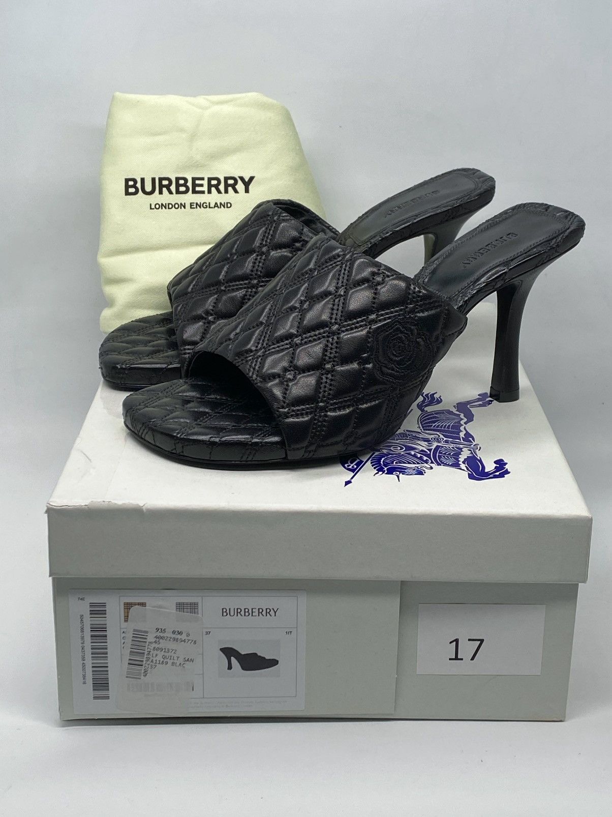 Burberry Burberry Quilted Leather Mules size 37 Size US 7 / IT 37 - 14 Thumbnail