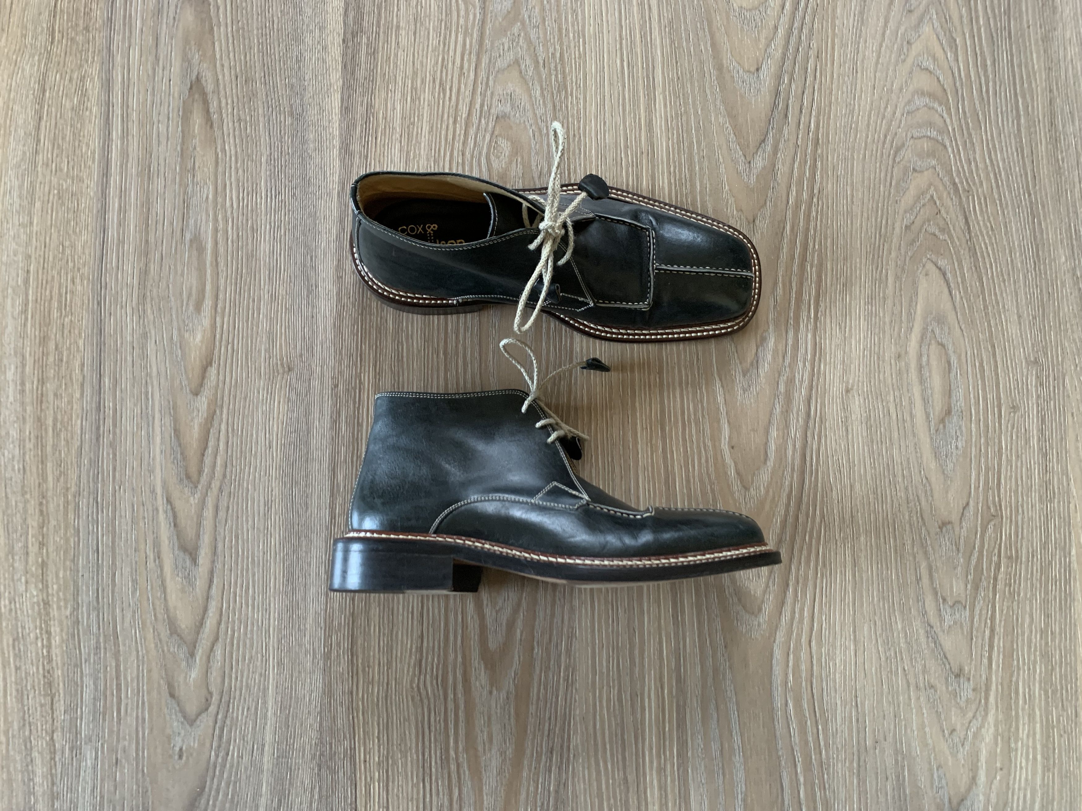 Designer × Vintage Cox & Wilson Men’s Vinatge Italy High Leather Shoes Size US 10 / EU 43 - 1 Thumbnail