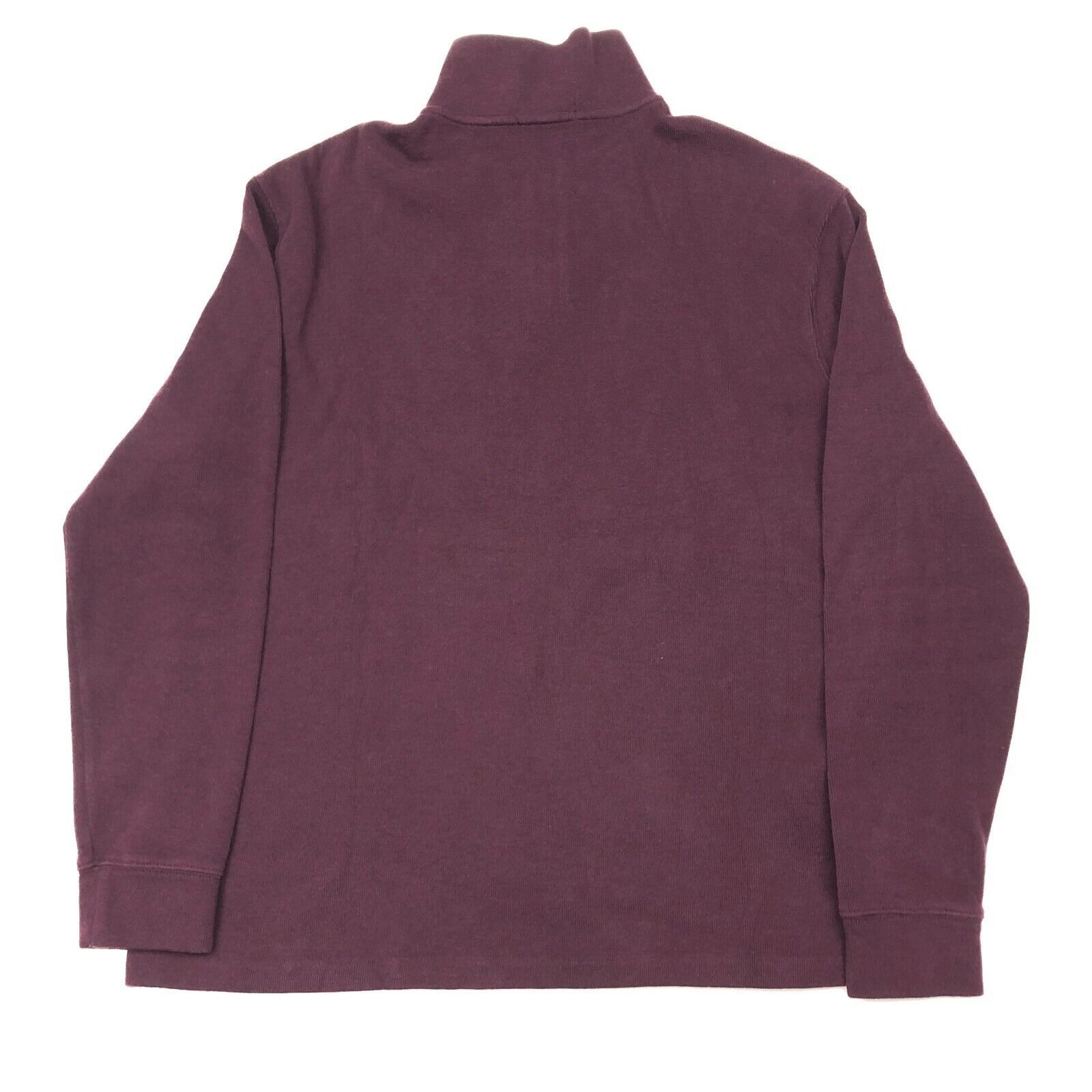 Polo Ralph Lauren Polo Ralph Lauren Maroon Burgundy 1/4 Zip Knit Sweater Large Size US L / EU 52-54 / 3 - 5 Thumbnail