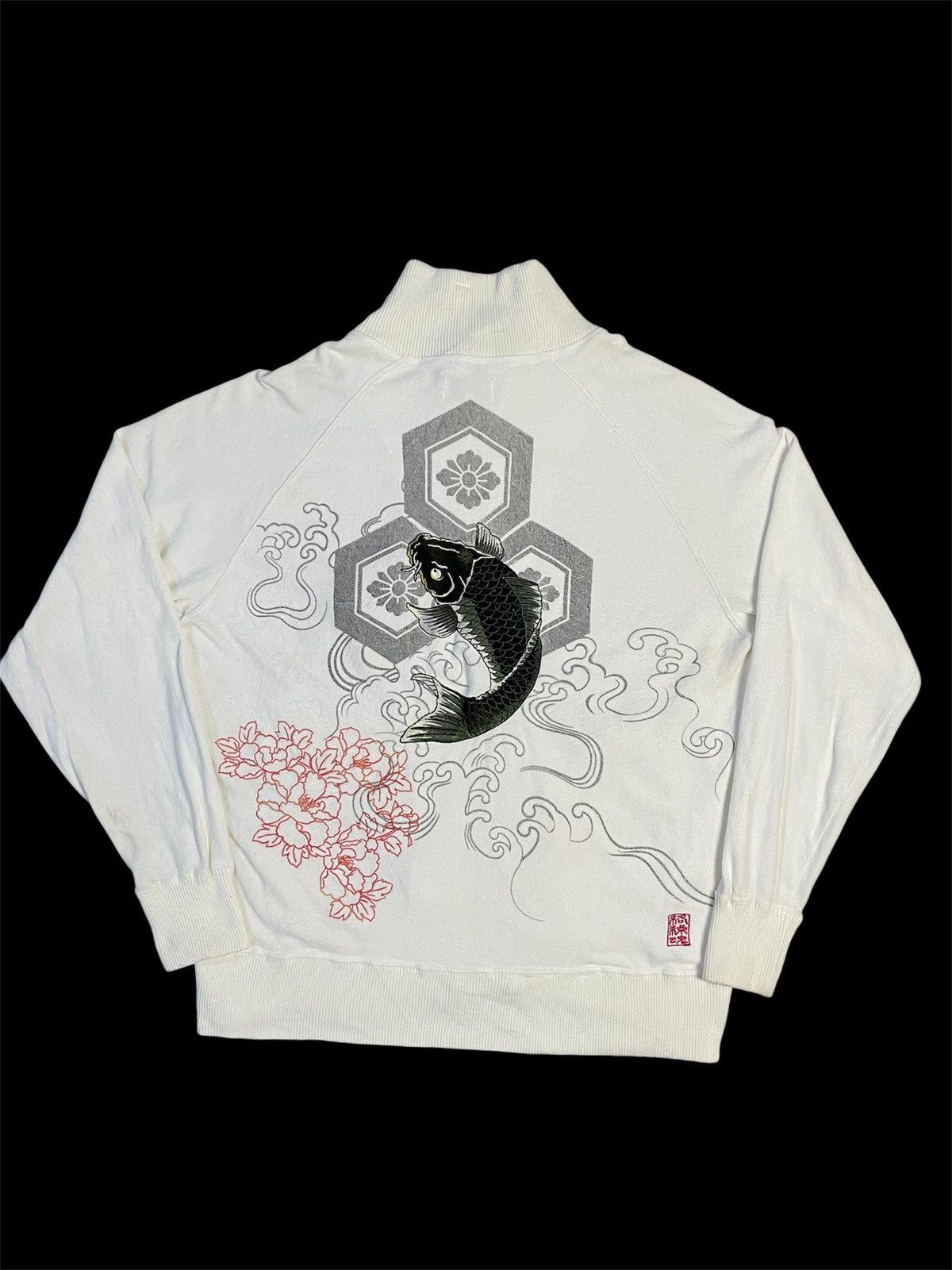 Karakuri Tamashii Vintage KARAKURI TAMASHI Sukajan Japanese Sweater Size US XL / EU 56 / 4 - 1 Thumbnail
