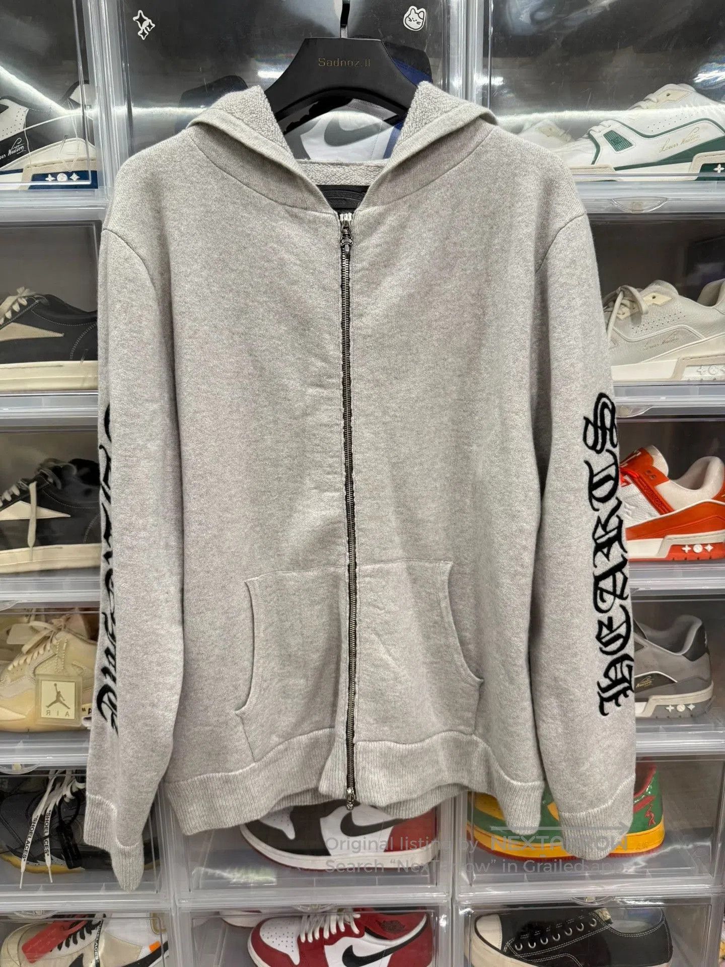 Chrome Hearts Chrome Hearts Gray Cashmere Zip Hoodie. Size US L / EU 52-54 / 3 - 1 Thumbnail