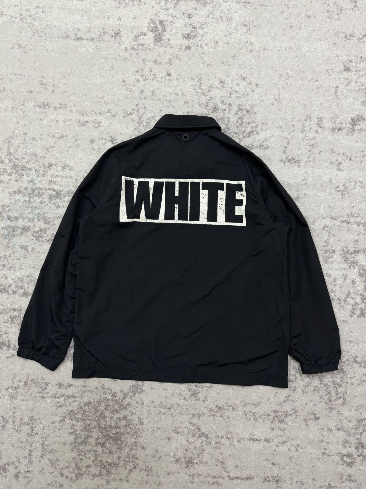White Mountaineering WHITE MOUTAINEERING BACKHIT LOGO COACH JACKET Size US L / EU 52-54 / 3 - 11 Thumbnail