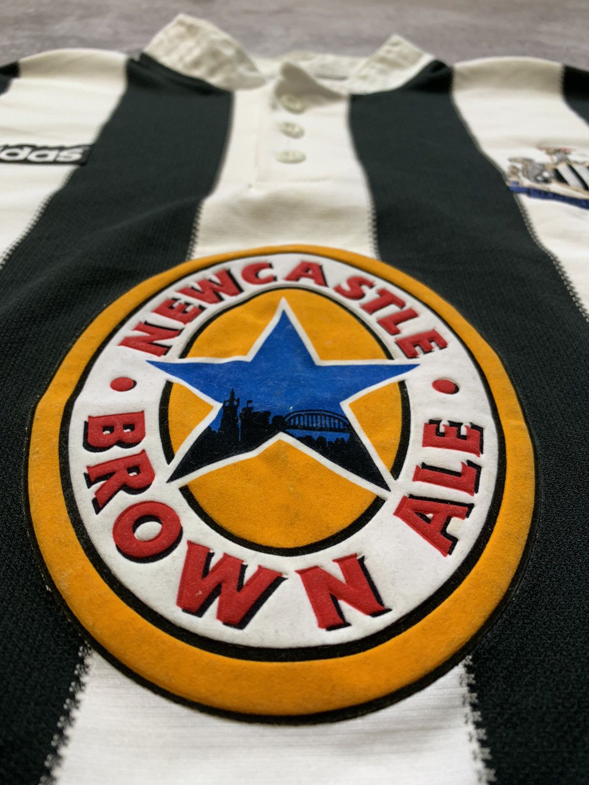 Adidas × Vintage 1995/96 ADIDAS NEWCASTLE HOME SOCCER JERSEY FOOTBALL SHIRT Size US XXL / EU 58 / 5 - 3 Thumbnail