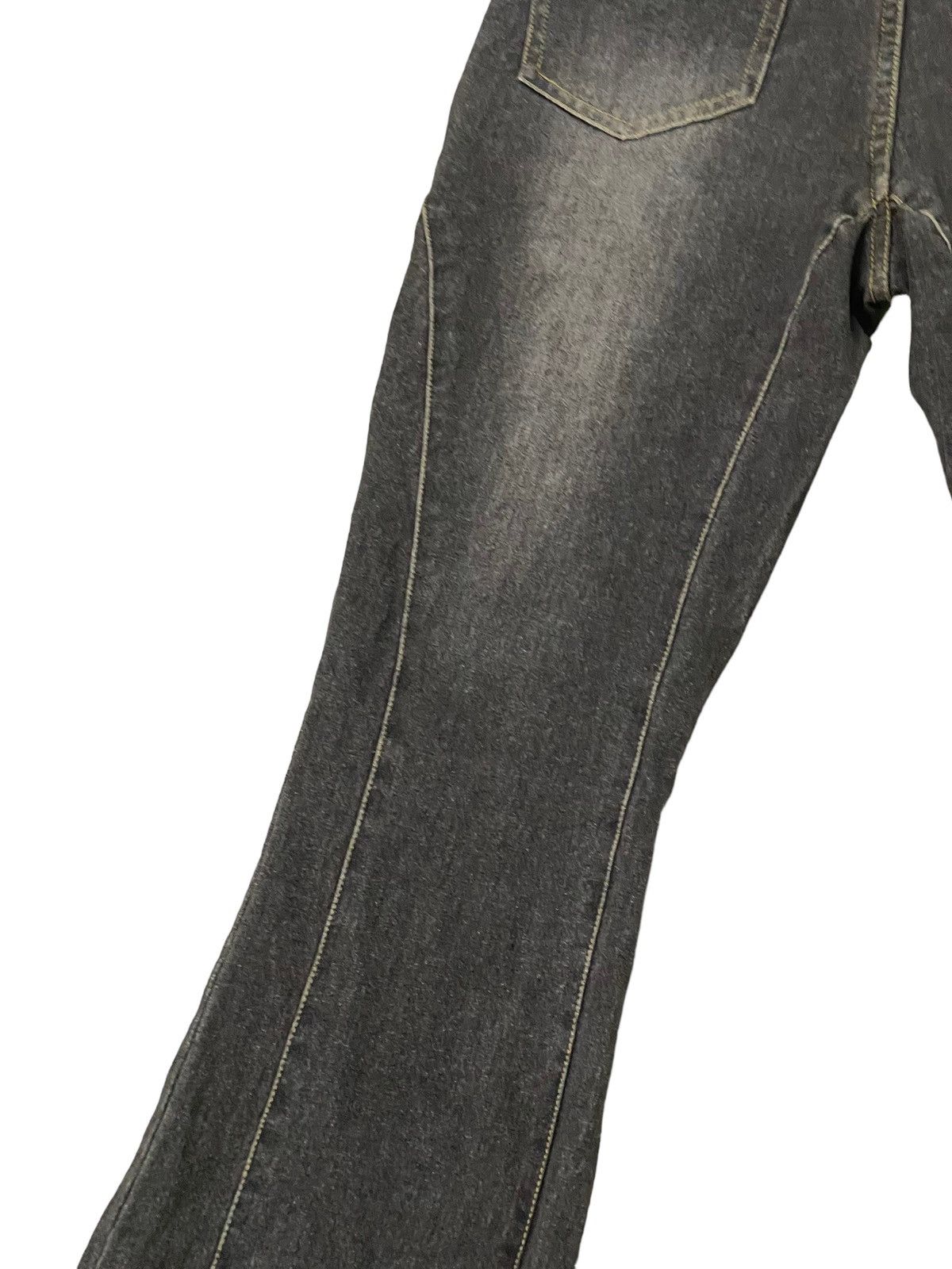 Japanese Brand Flare Jeans Fairy Slim Stretch Boot Cut 7🟦6 Size US 29 - 16 Thumbnail