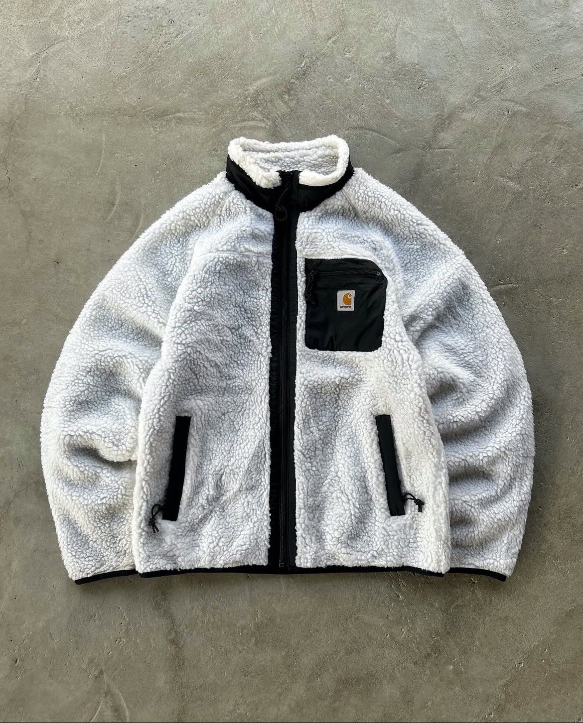Carhartt × Carhartt Wip × Vintage Carhartt WIP Fleece Jacket Sherpa Zip-Up (S) Size US S / EU 44-46 / 1 - 1 Thumbnail