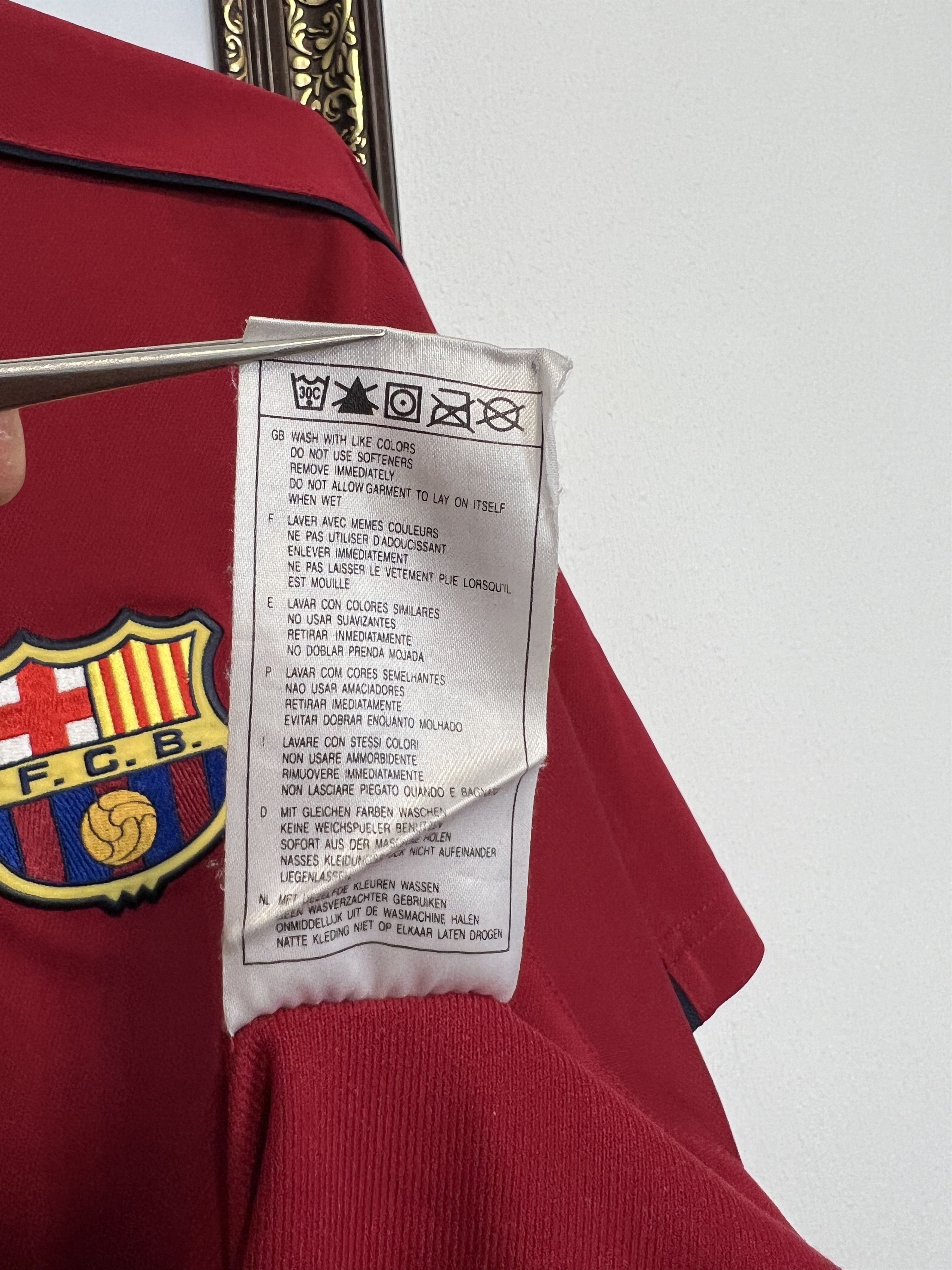 Nike Vintage Barcelona Train Polo Shirt Soccer Jersey Camiseta Size US XL / EU 56 / 4 - 9 Thumbnail
