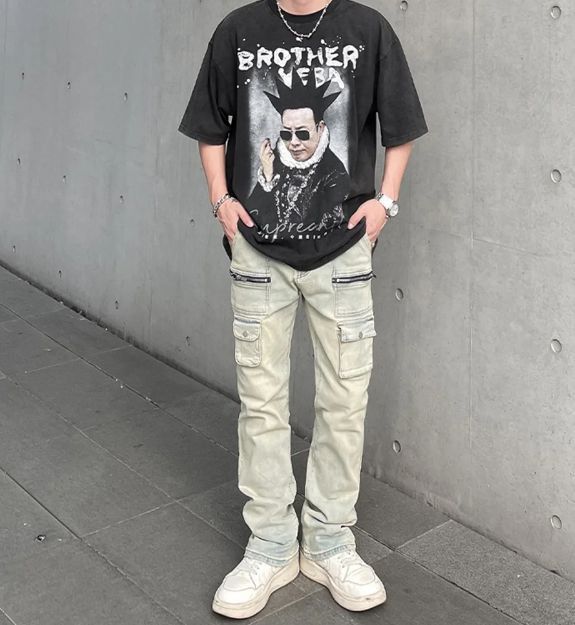 Japanese Brand × Jean Vintage Street Jeans For Men Size US 33 - 4 Thumbnail