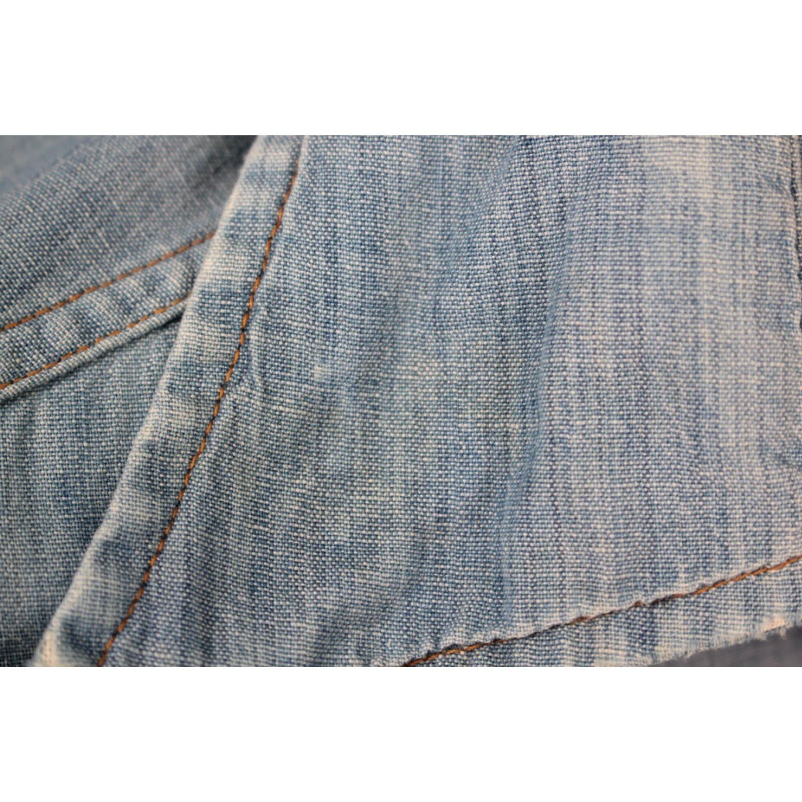 Levi's VTG Levi's Shirt 1970s Blue Chambray Work Sz S Men's Cotton Vintage 70s Shirt Levi's Size US S / EU 44-46 / 1 - 6 Thumbnail