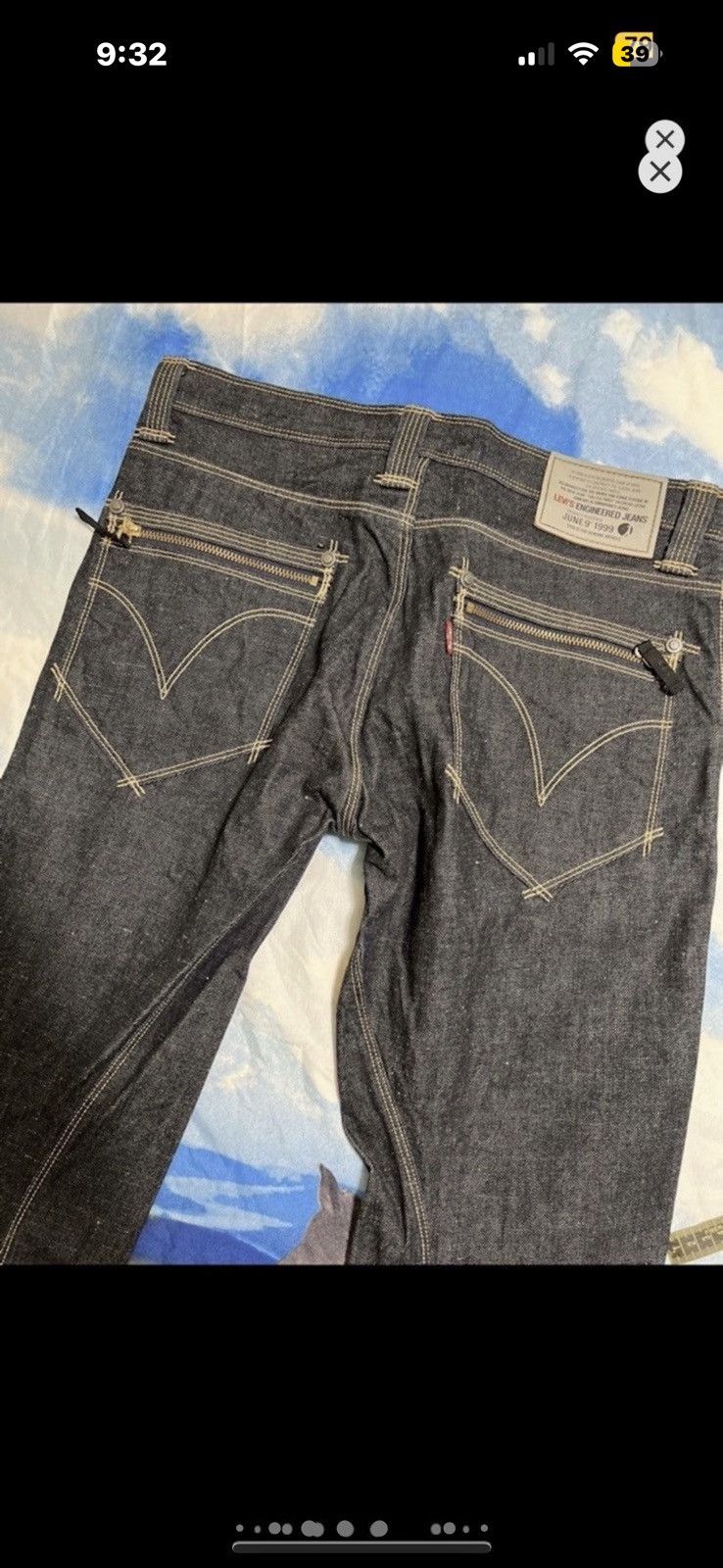 Levi's ***FINAL DROP***RARE 1999 LEVIS ENGINEERED TECH DENIM 32 Size US 32 / EU 48 - 15 Thumbnail