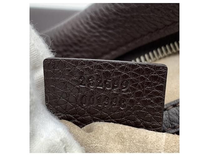 Gucci Gucci Brown Leather Unisex Reporter Messenger Crossbody Bag Size ONE SIZE - 16 Thumbnail