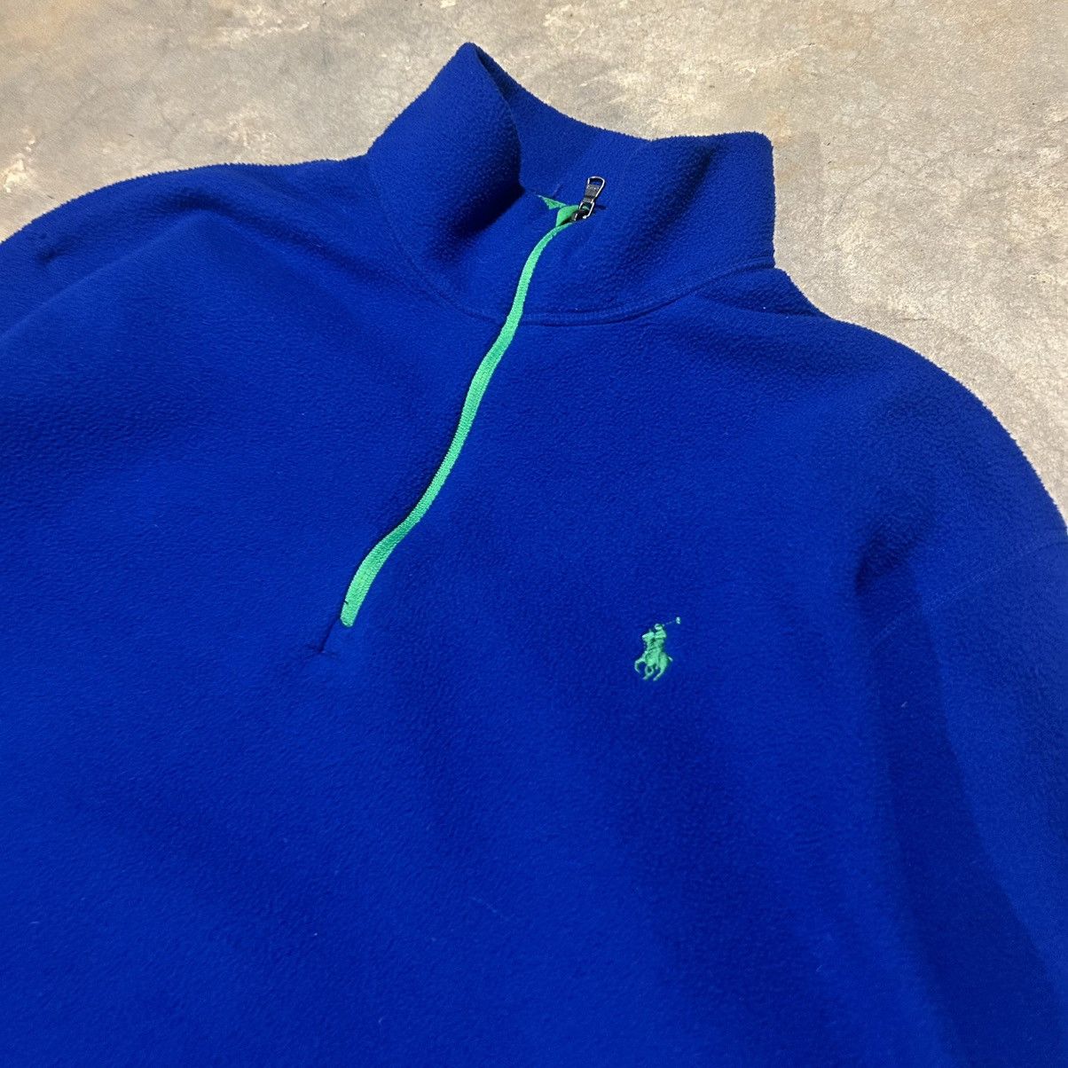 Polo Ralph Lauren × Ralph Lauren × Vintage Polo Ralph Lauren Performance Fleece Quarter Zip Pullover Size US L / EU 52-54 / 3 - 3 Thumbnail