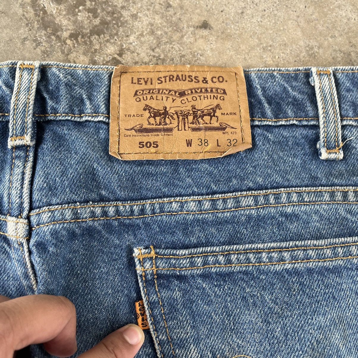 Levi's × Vintage 🔥Vintage Levis 505 Stoned Washed Distress Denim Jeans Size US 38 / EU 54 - 13 Thumbnail