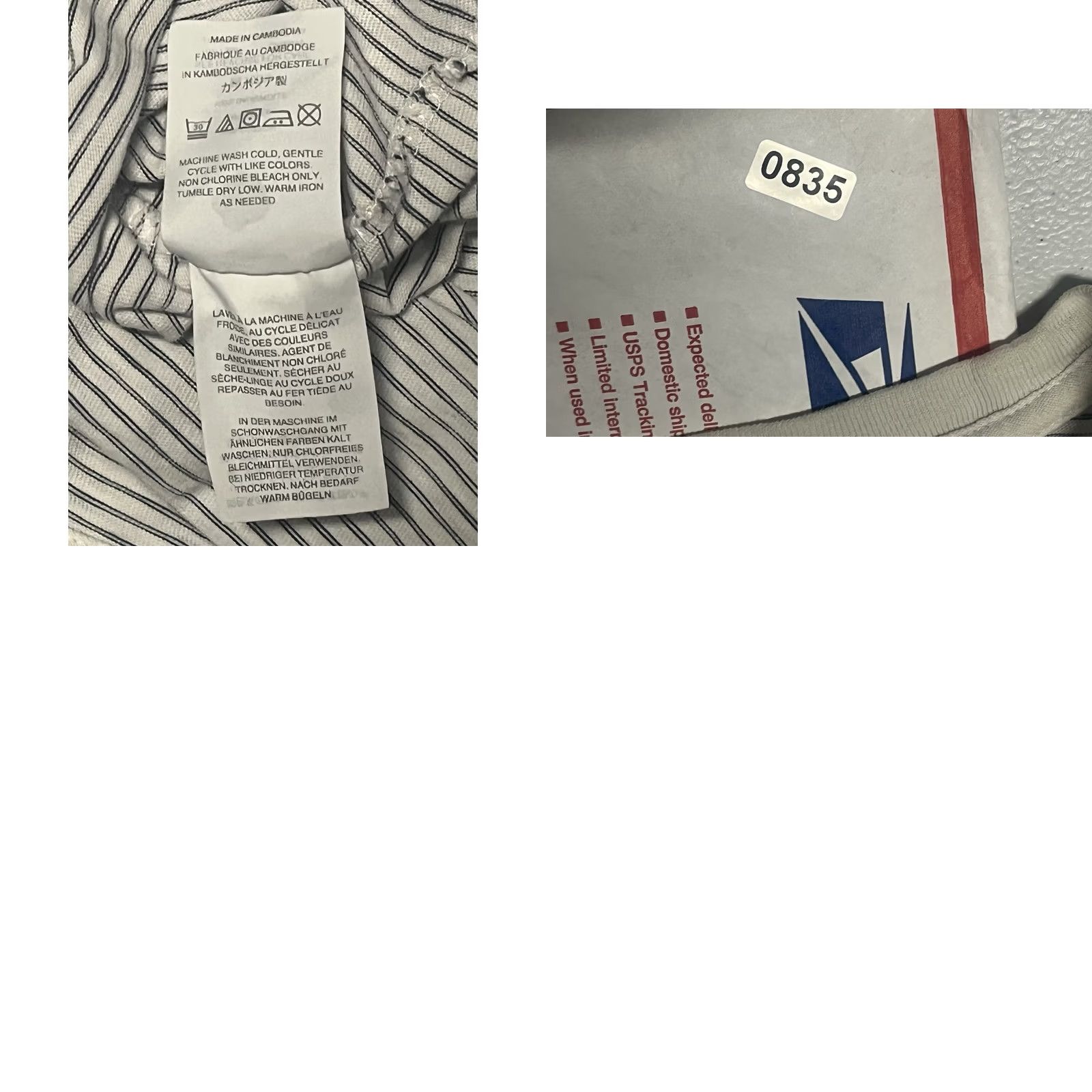 J.Crew J. Crew Men’s T-Shirt Crew Neck Short Sleeve Striped Beige Cotton Size M-L Regular Vintage No Size US M / EU 48-50 / 2 - 8 Thumbnail