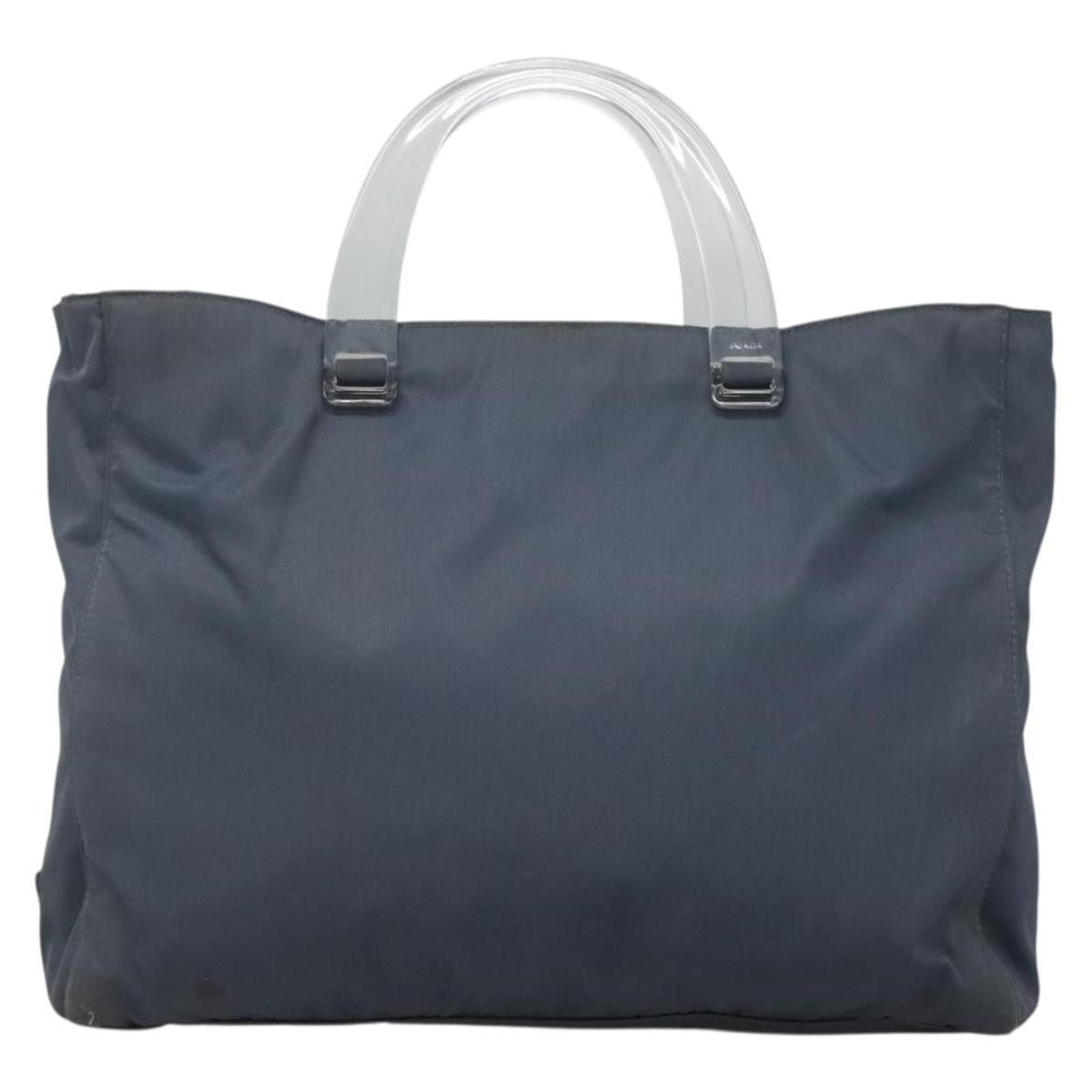 Prada PRADA Hand Bag Nylon Gray Silver Size ONE SIZE - 2 Thumbnail