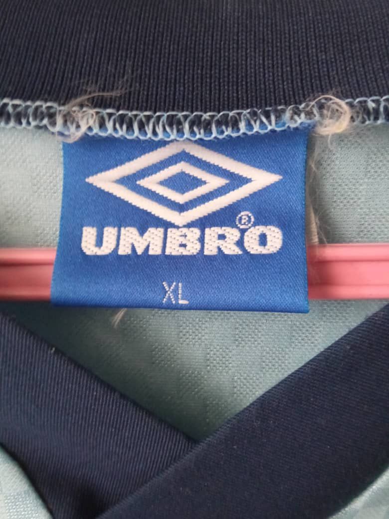 Umbro Vintage Umbro S.S. Lazio Roma 1995/96 Soccer Jersey Size US XL / EU 56 / 4 - 5 Thumbnail